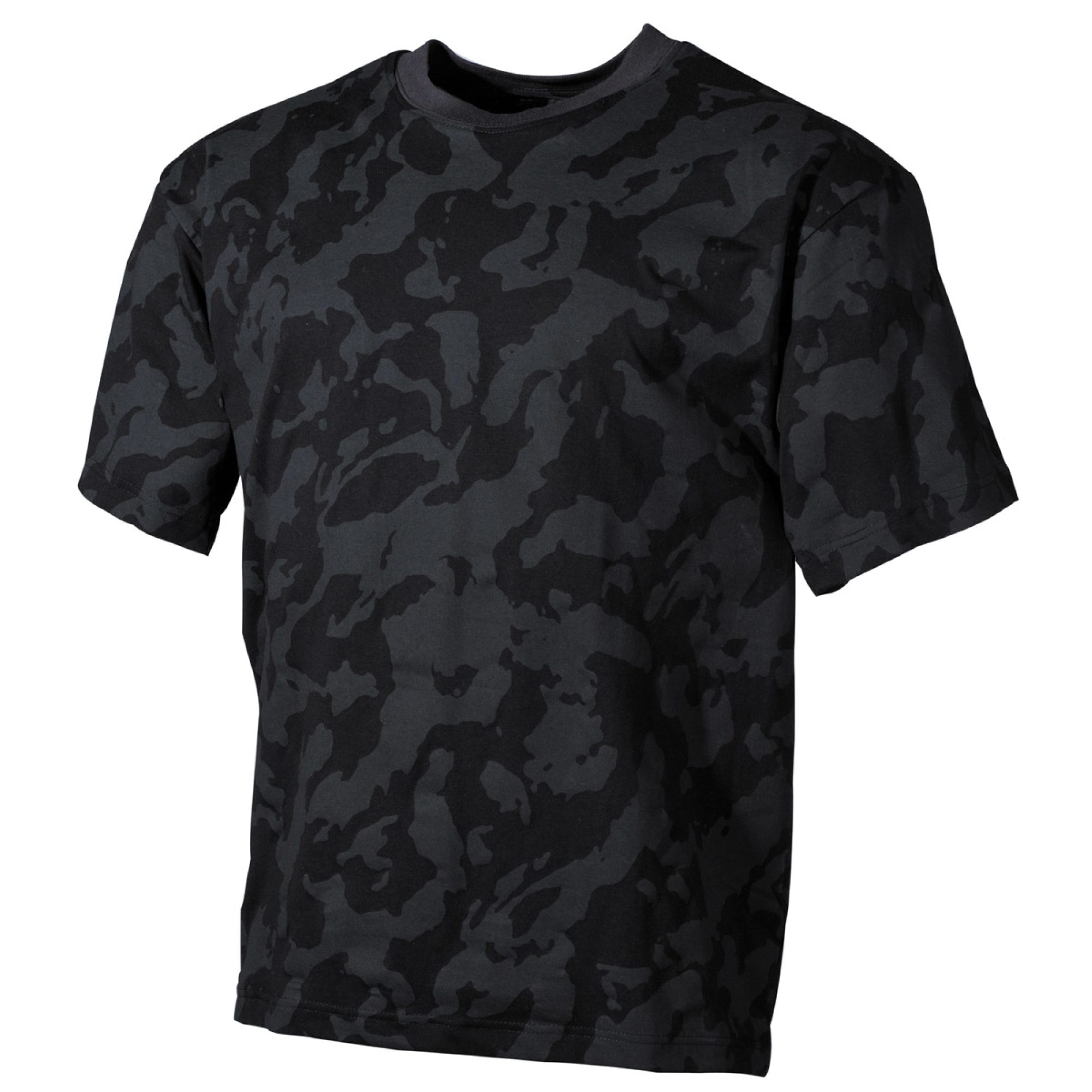 US T-Shirt,  halbarm,  night-camo,  170 g/m²