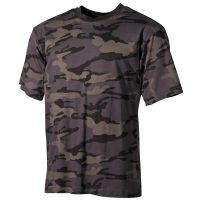 US T-Shirt,  halbarm,  combat-camo,  170 g/m²