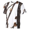 US T-Shirt,  halbarm, hunter-snow,  170 g/m²