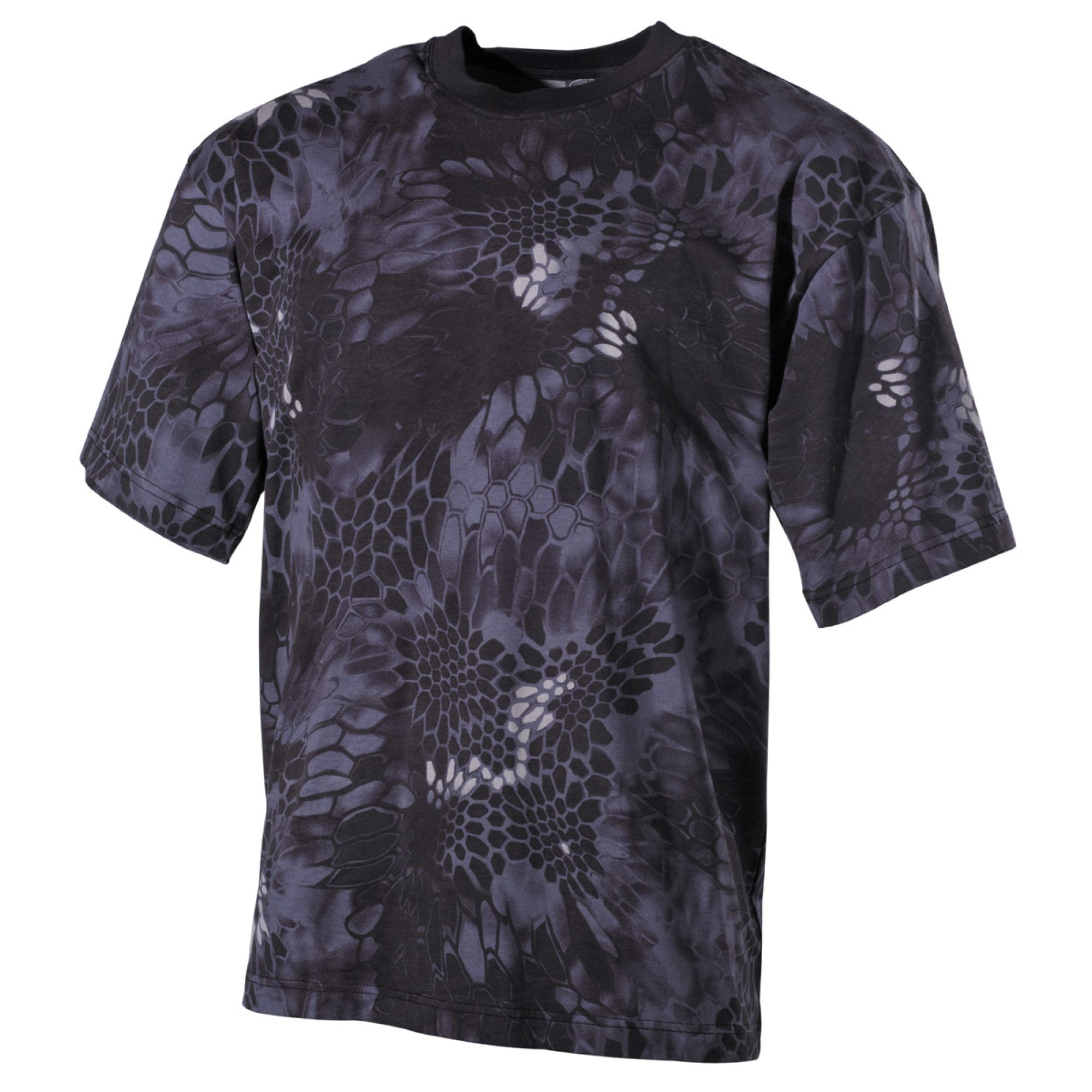 US T-Shirt,  halbarm, snake black,  170 g/m²