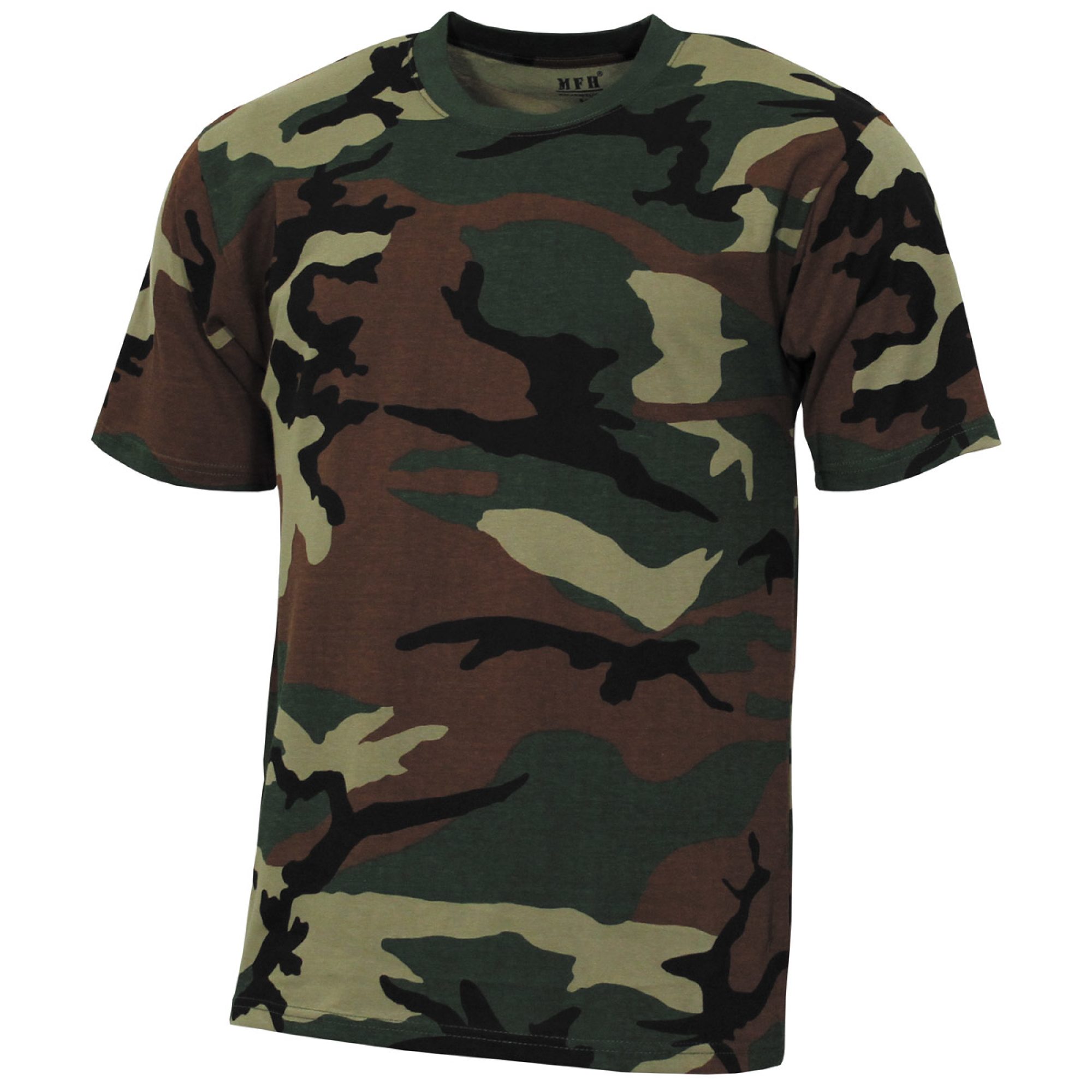 US T-Shirt,  „Streetstyle“, woodland,  140-145 g/m²