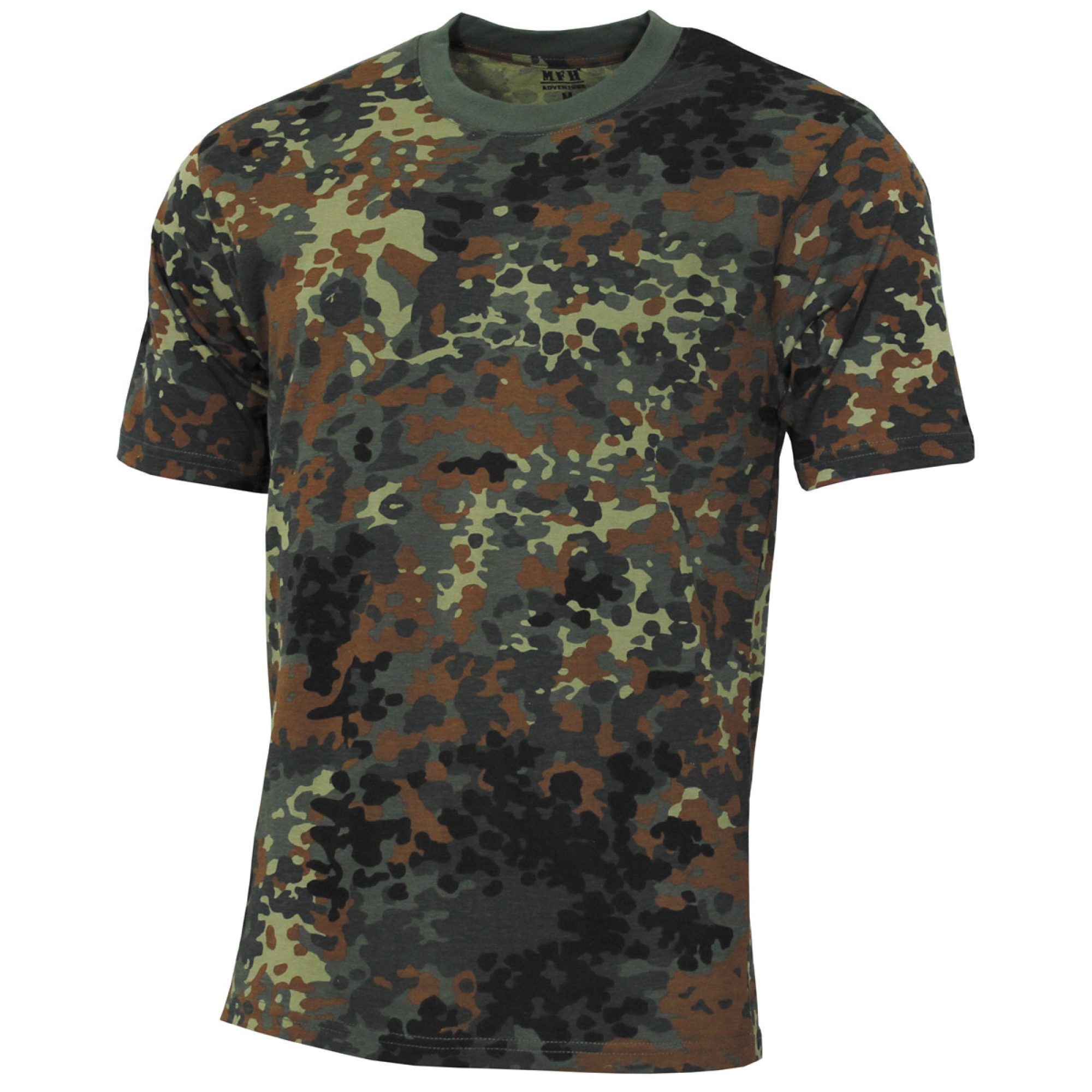 US T-Shirt,  „Streetstyle“, flecktarn,  140-145 g/m²