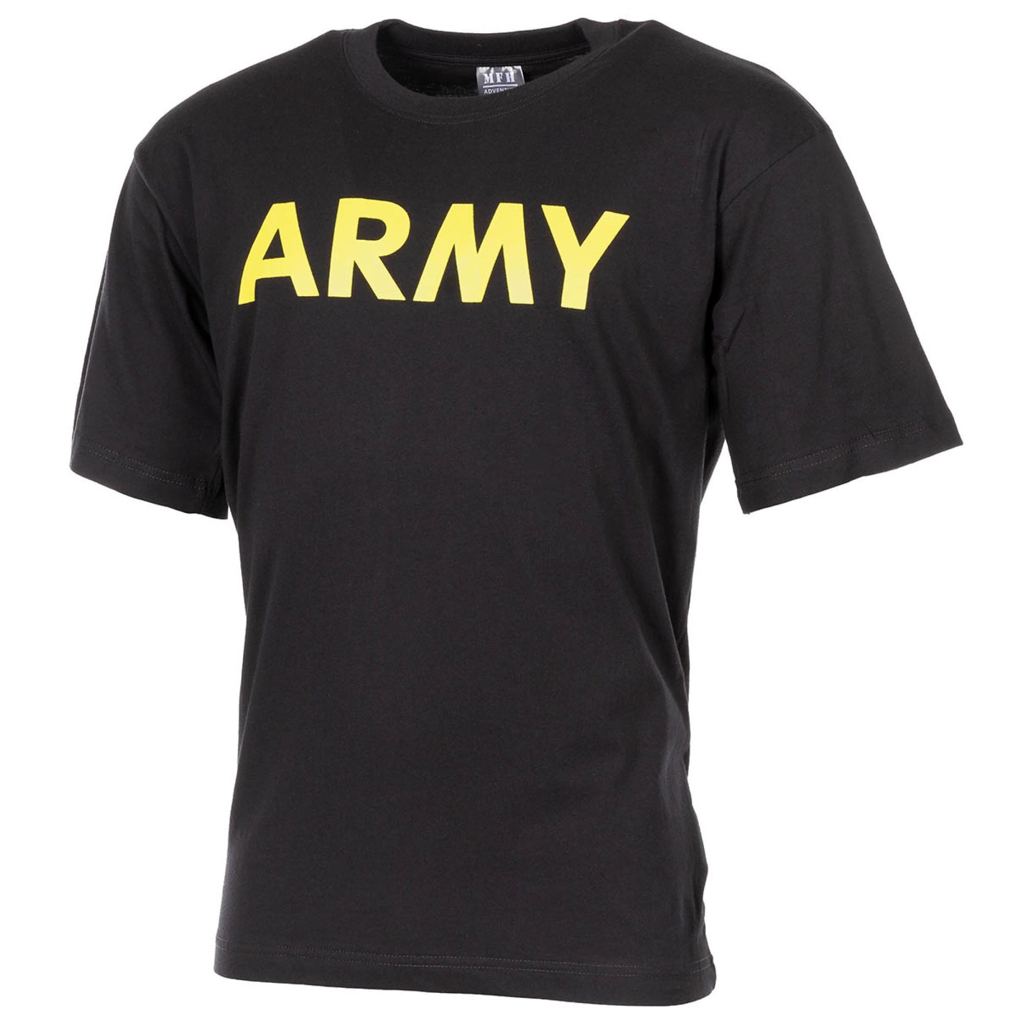 T-Shirt,  bedruckt,  „Army“, schwarz