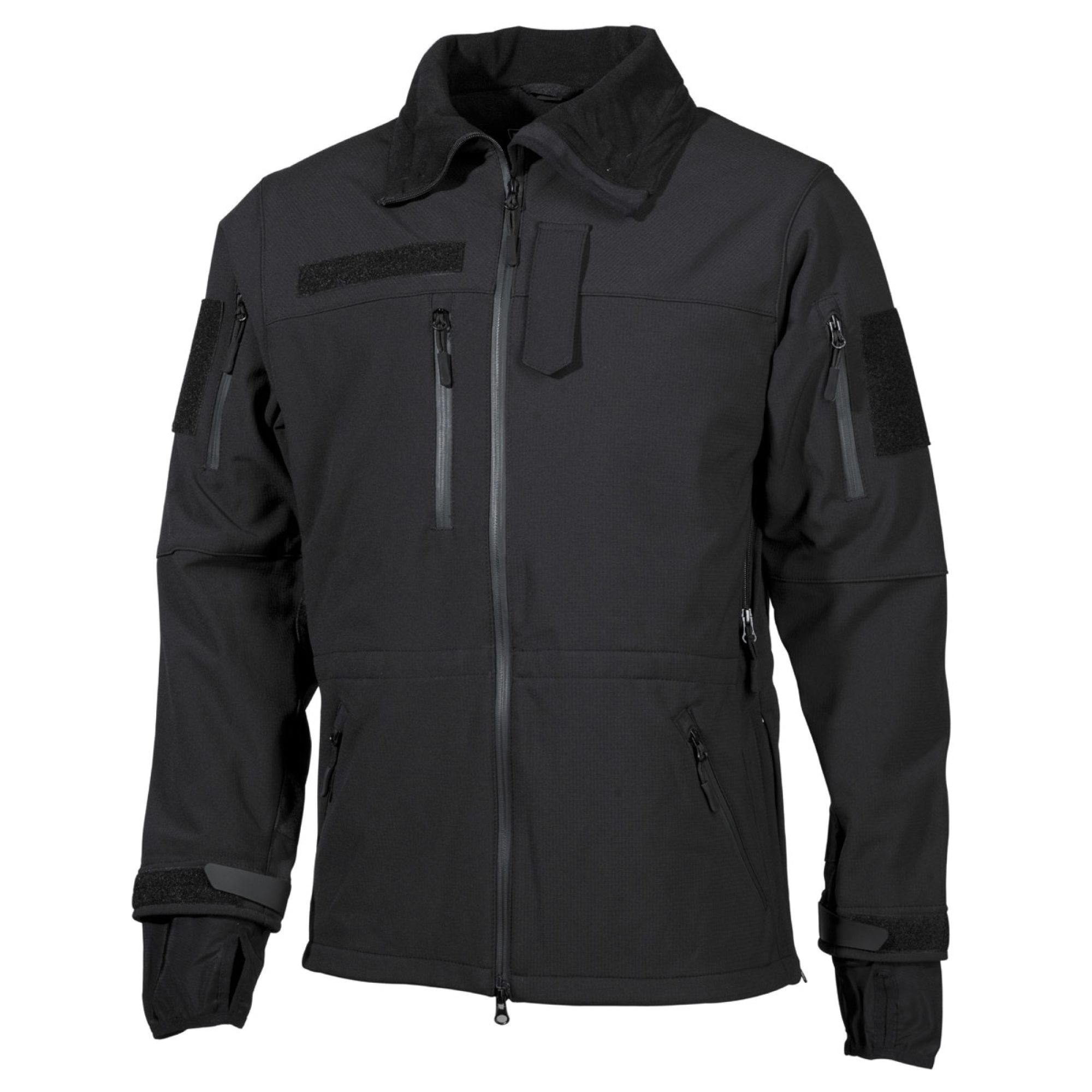 Soft Shell Jacke, „High Defence“,  schwarz