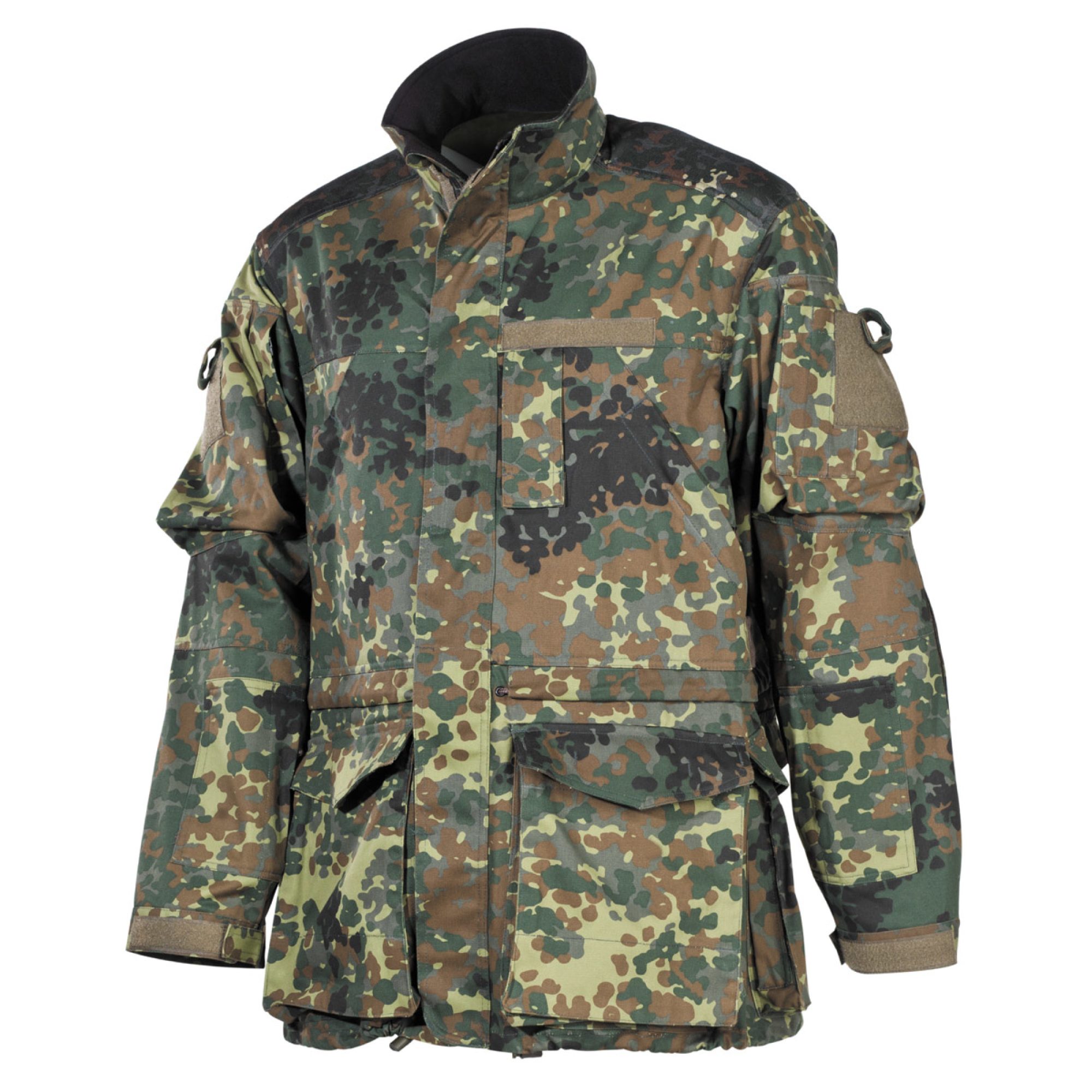 BW Kampfjacke,  Einsatz/Übung, lang,  flecktarn