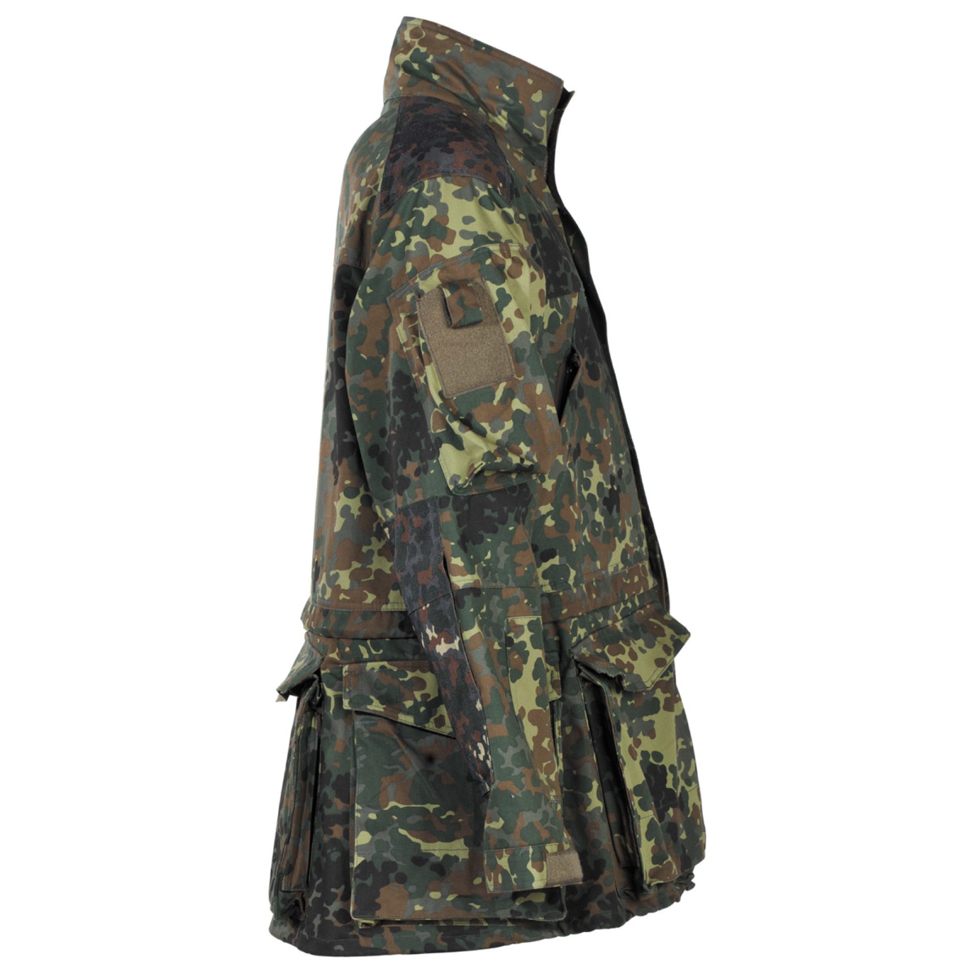 BW Kampfjacke,  Einsatz/Übung, lang,  flecktarn