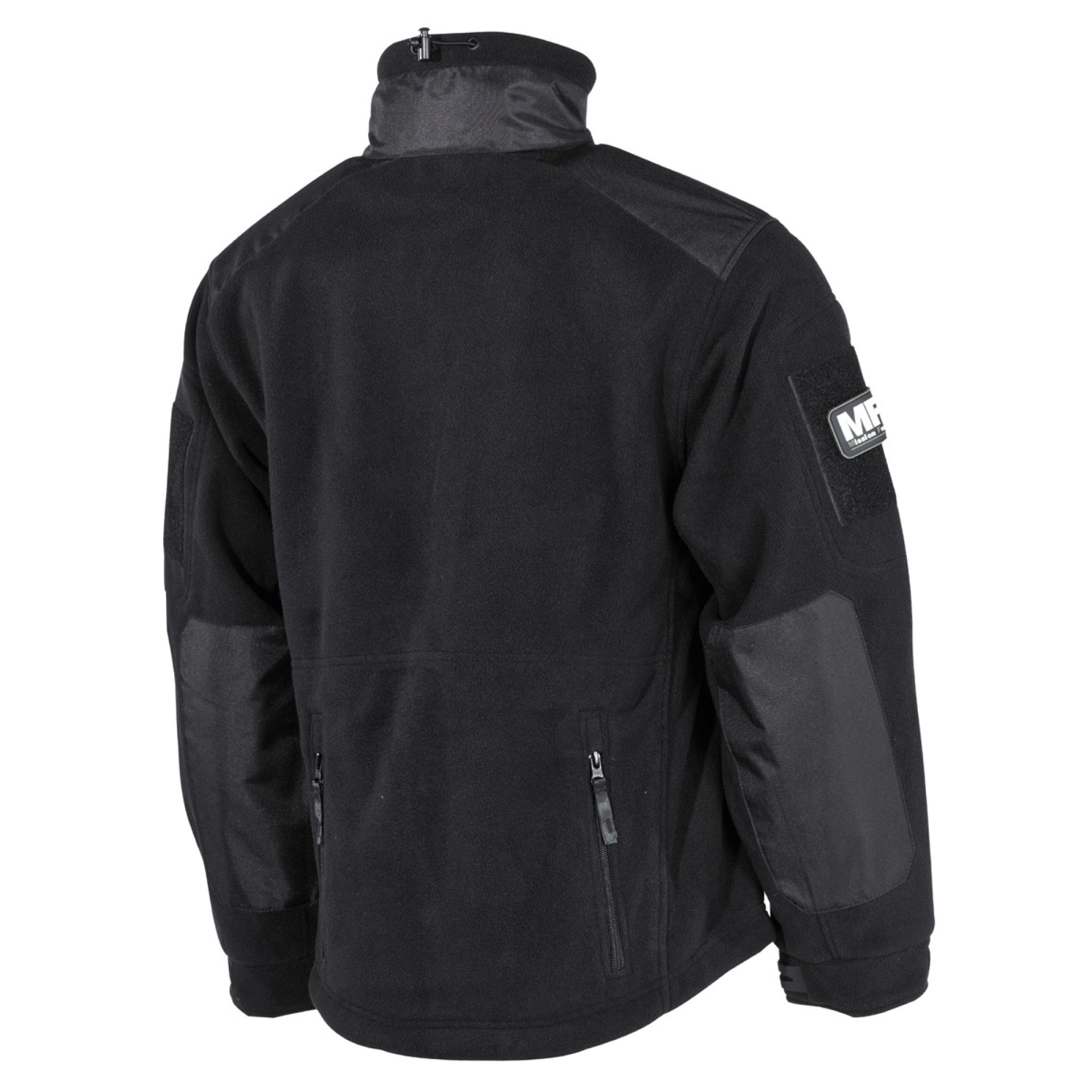 Fleece-Jacke,  „Heavy-Strike“, schwarz