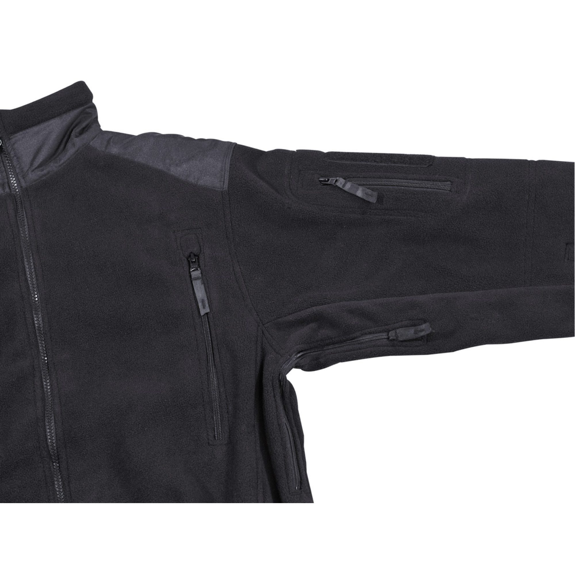 Fleece-Jacke,  „Heavy-Strike“, schwarz