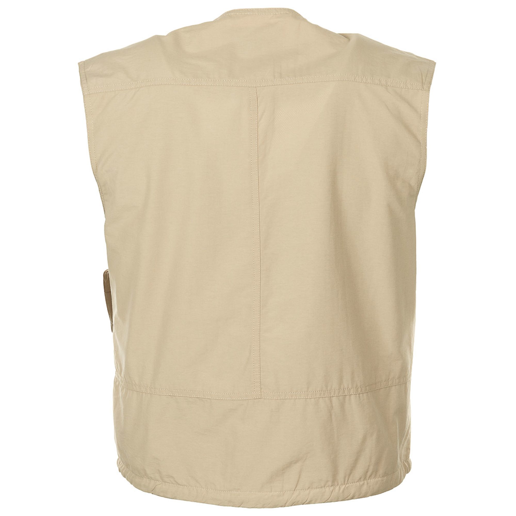 Outdoor Weste,  khaki, Microfaser