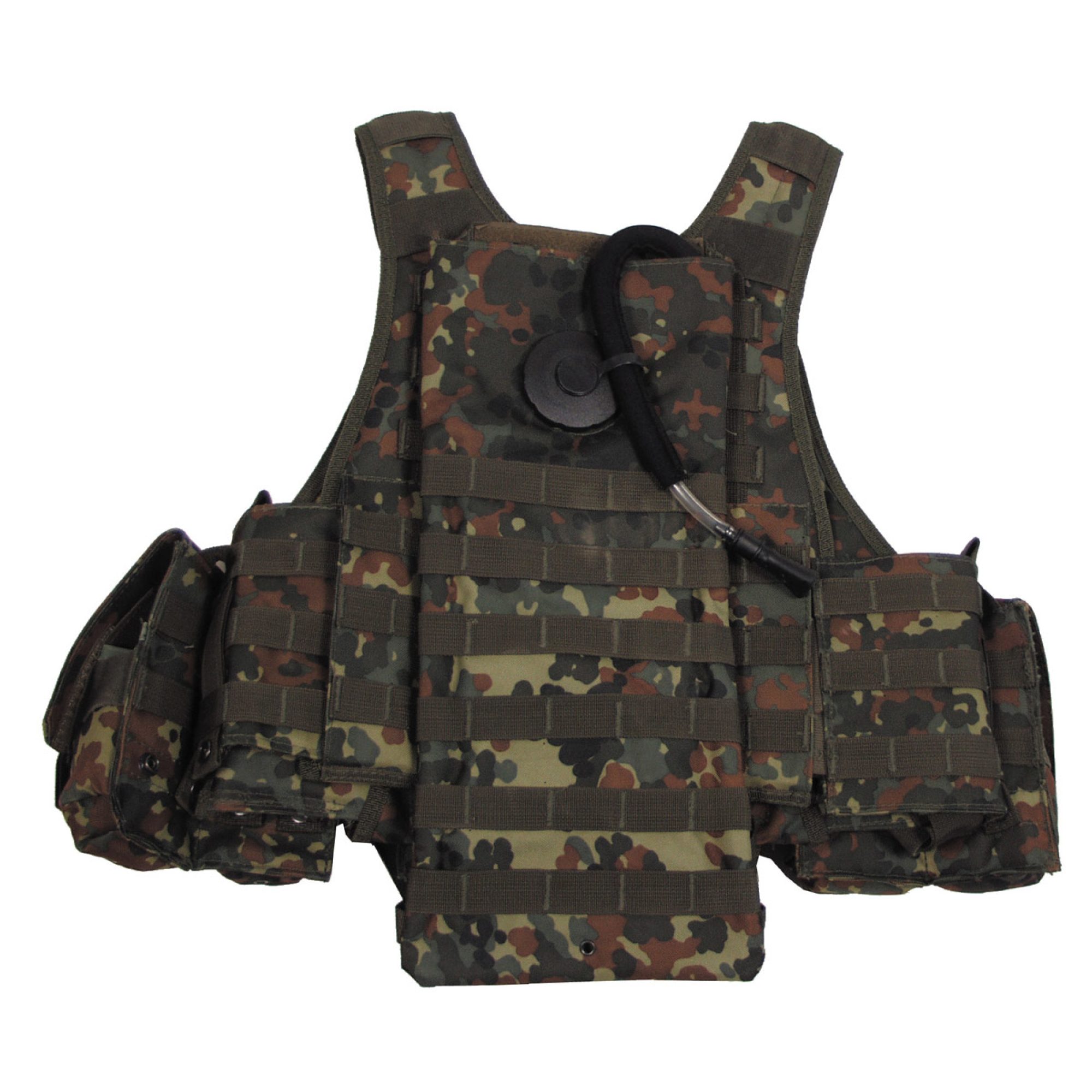 Weste,  „Ranger“,  div. Taschen, flecktarn