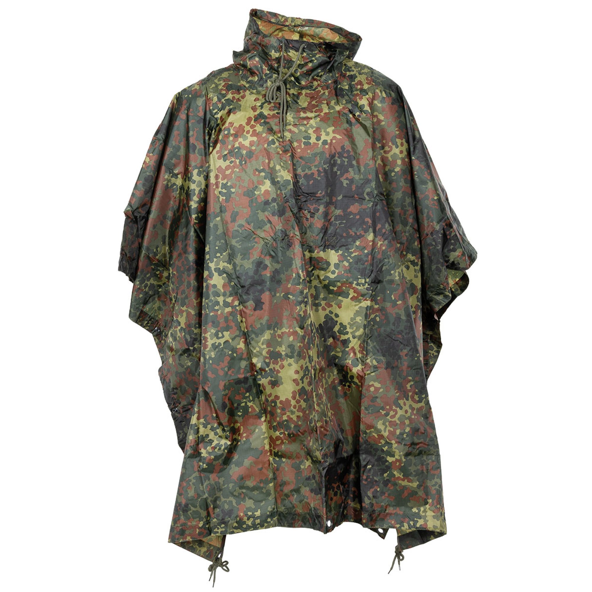 Poncho,  Rip Stop, flecktarn,  ca. 144 x 223 cm