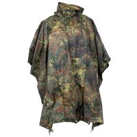 Poncho,  Rip Stop, flecktarn,  ca. 144 x 223 cm