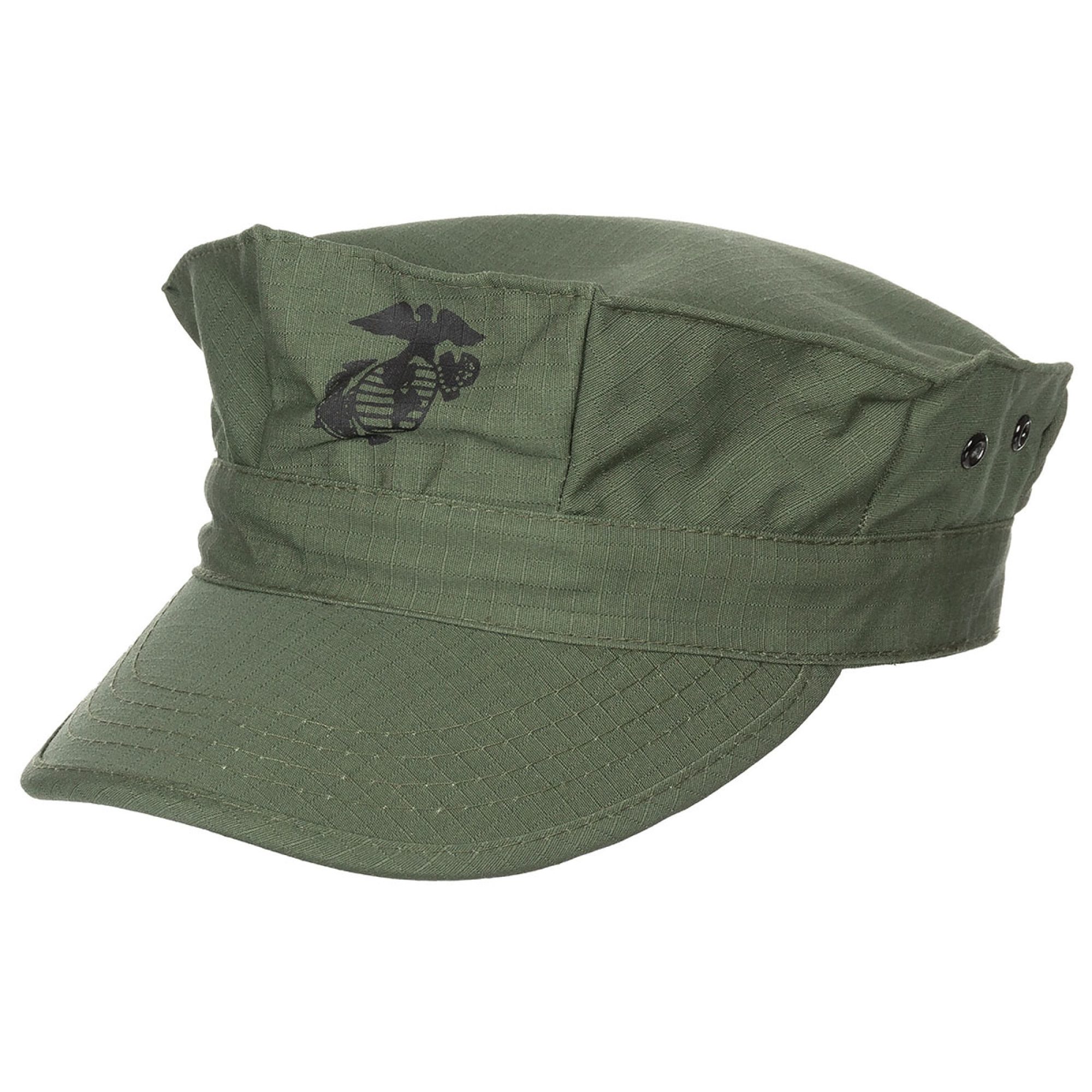 US Cap,  „USMC“,  Rip Stop, oliv,  Marine-Corps-Druck