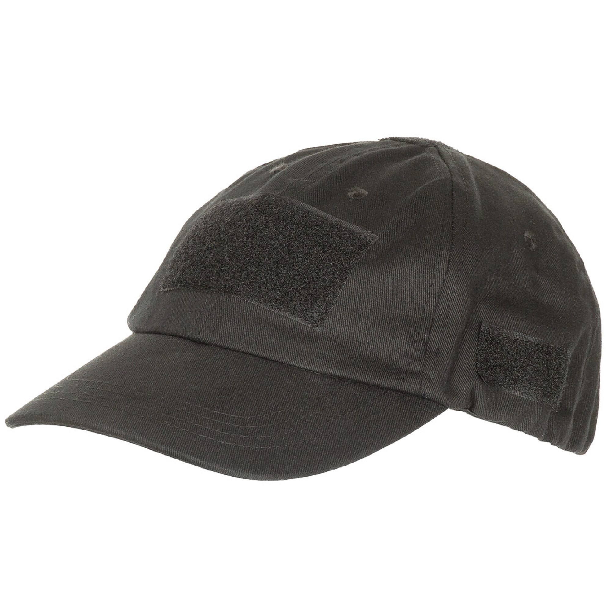 Einsatz-Cap,  mit Klett, schwarz
