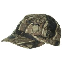 Cap,  hunter-braun, orange Leuchtstreifen