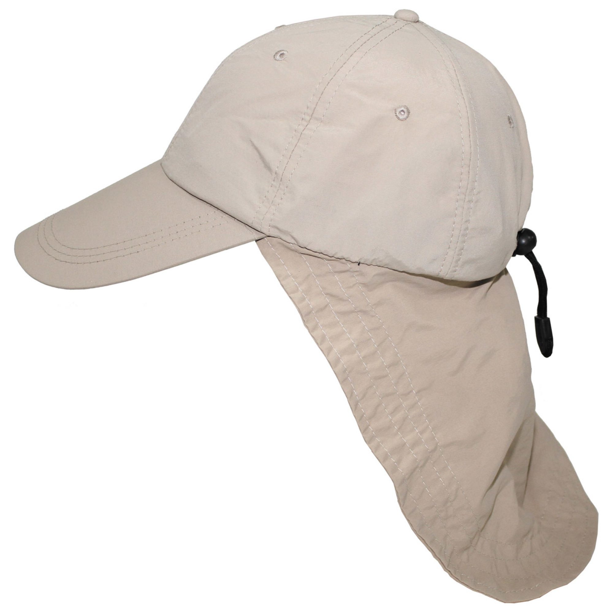 Cap,  „Sahara“,  beige, langer Nackenschutz