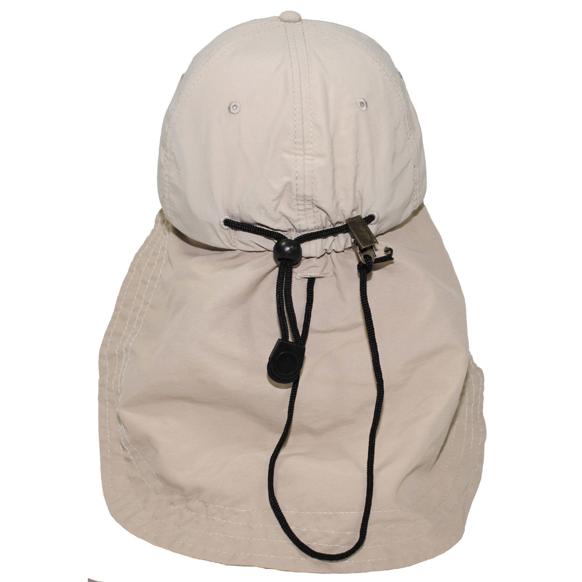 Cap,  „Sahara“,  beige, langer Nackenschutz