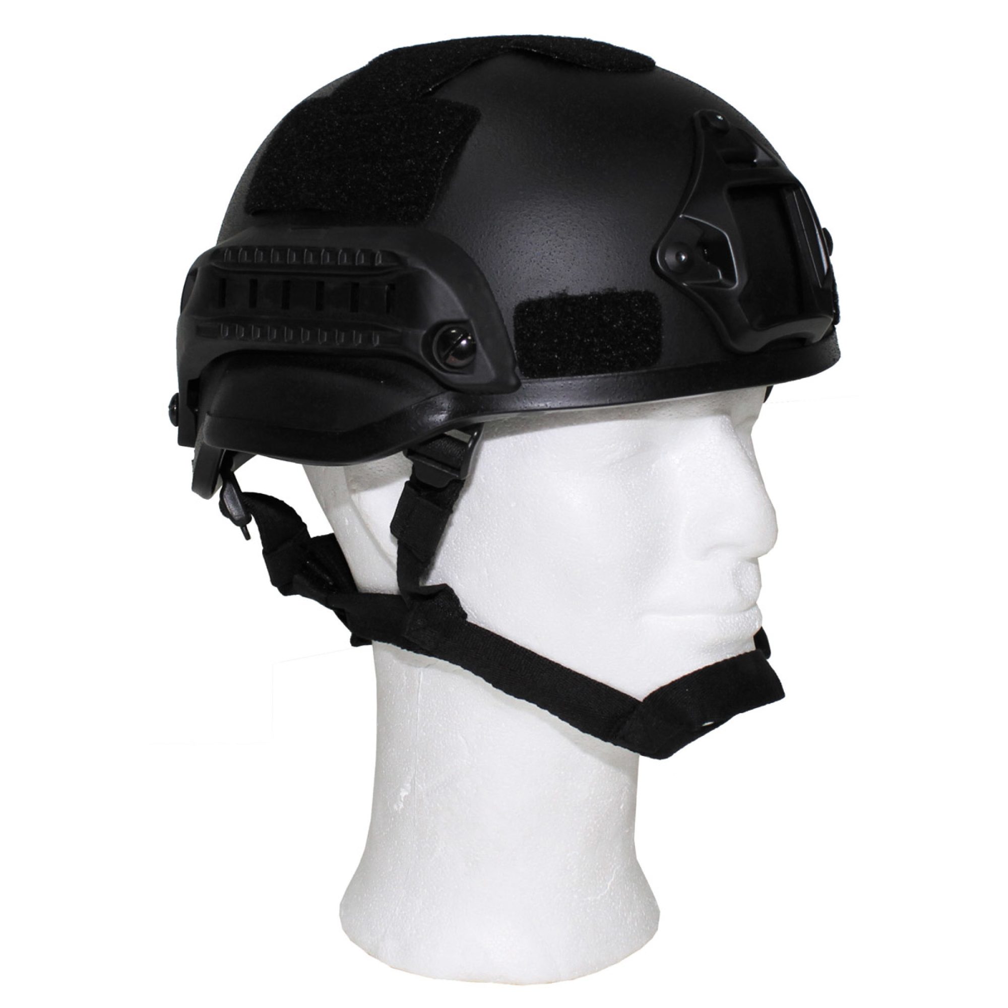 US Helm,  „MICH 2002“,  Rails, schwarz,  ABS-Kunststoff