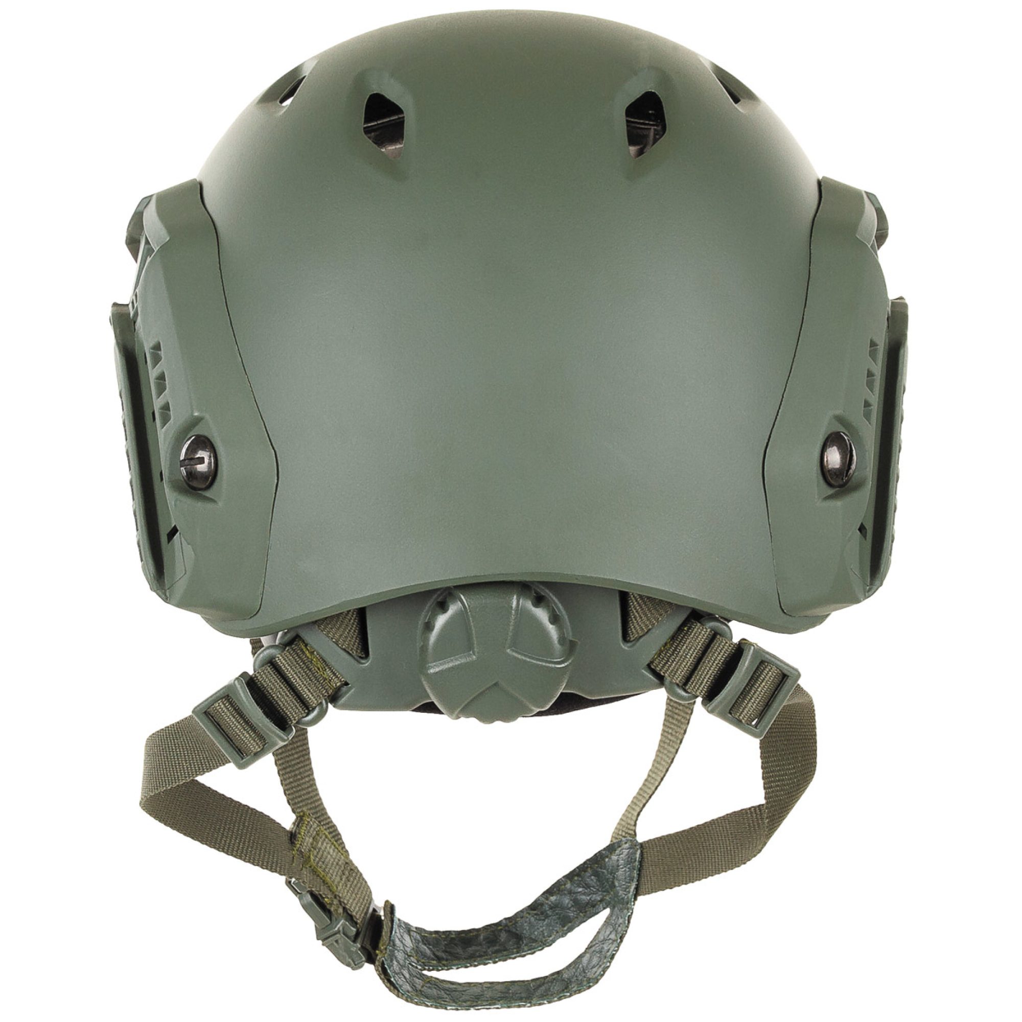 US Helm,  FAST-Fallschirmjäger, oliv,  Rails,  ABS-Kunststoff