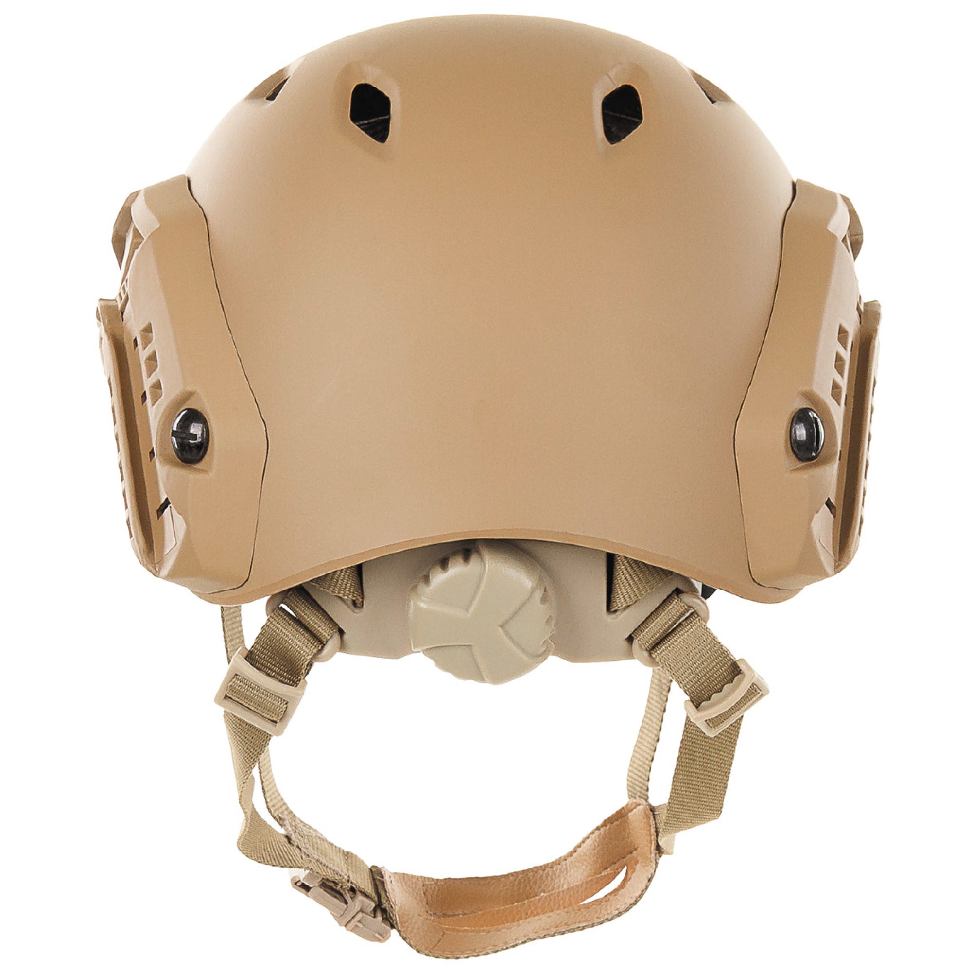 US Helm,  FAST-Fallschirmjäger, coyote,  Rails,  ABS-Kunststoff