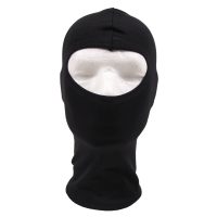 Balaclava,  1-Loch,  dünn, schwarz,  100 % Elasthan