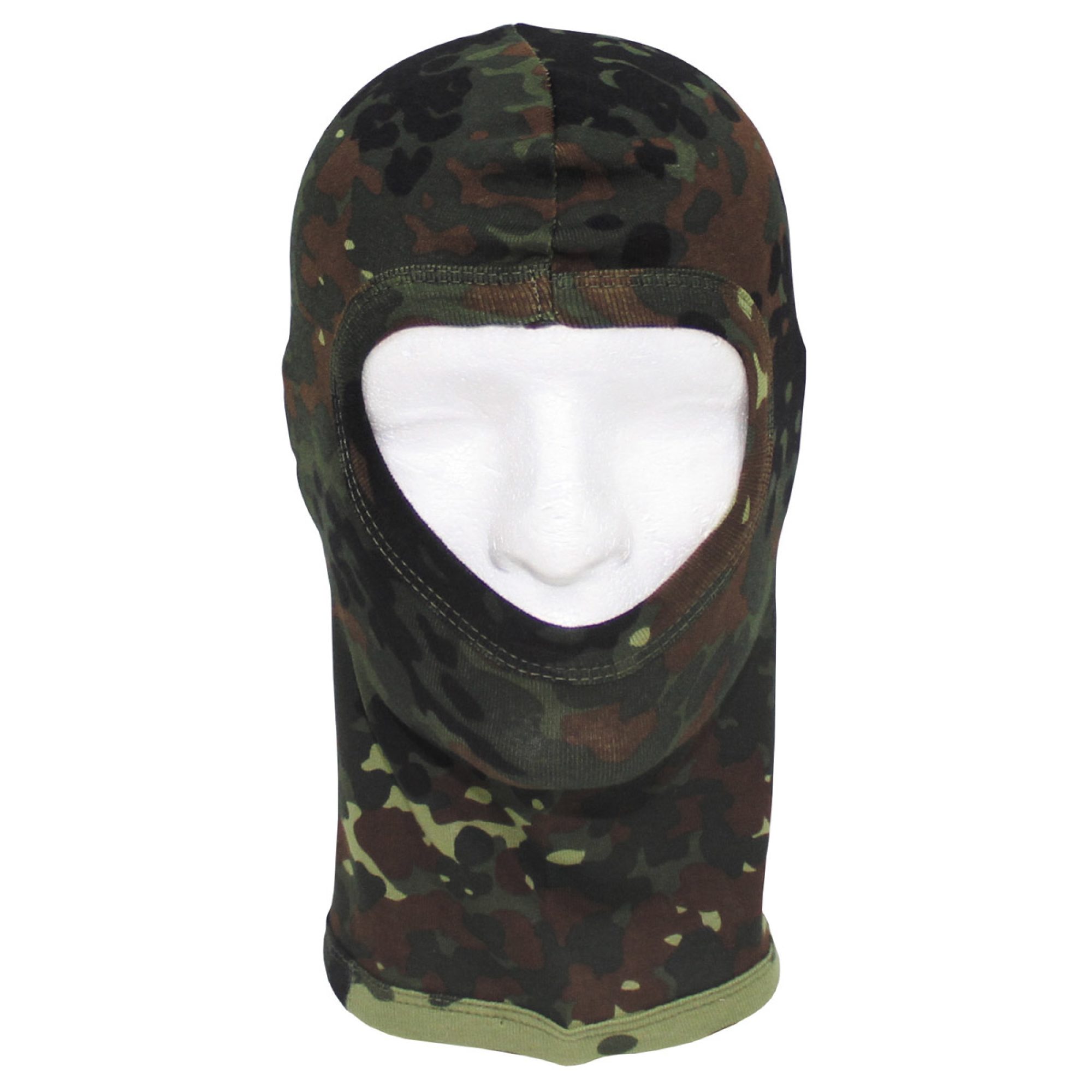 Balaclava,  1-Loch,  dünn, flecktarn,  100 % Baumwolle