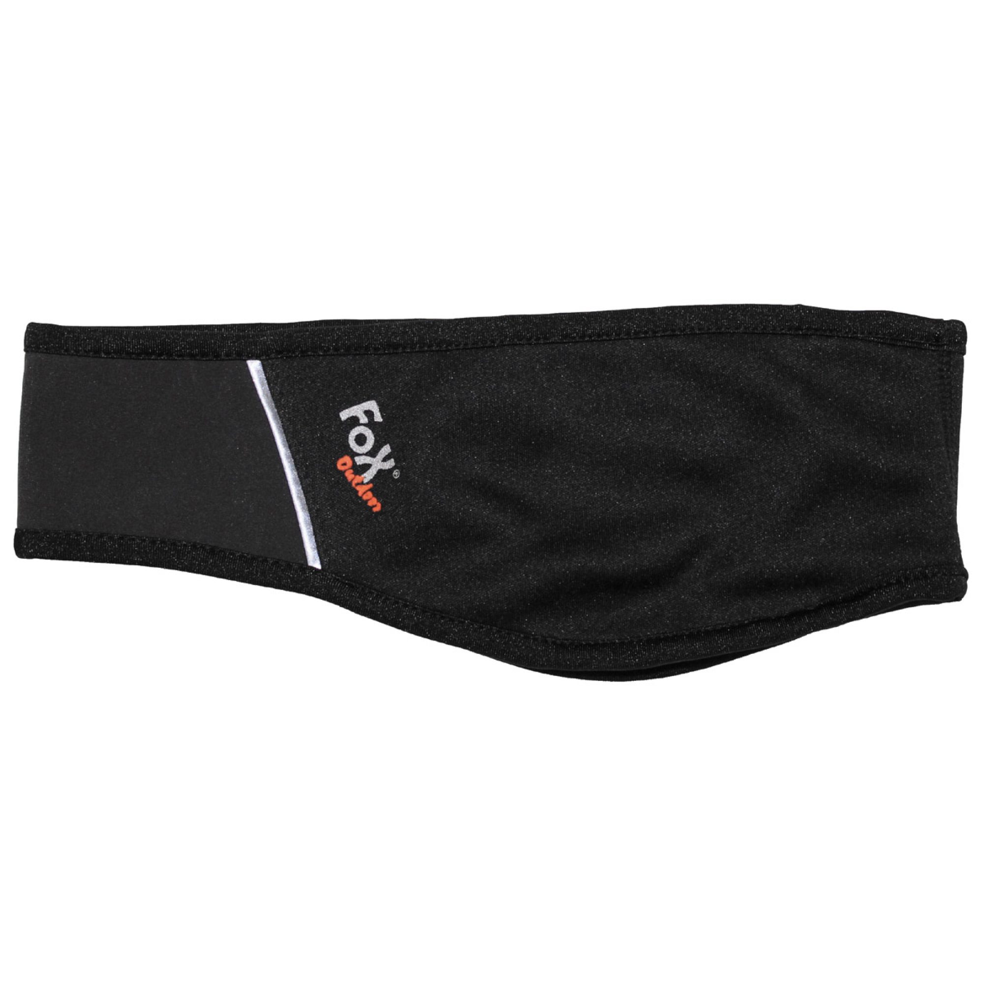Stirnband,  Soft Shell, schwarz,  wasser-,  winddicht