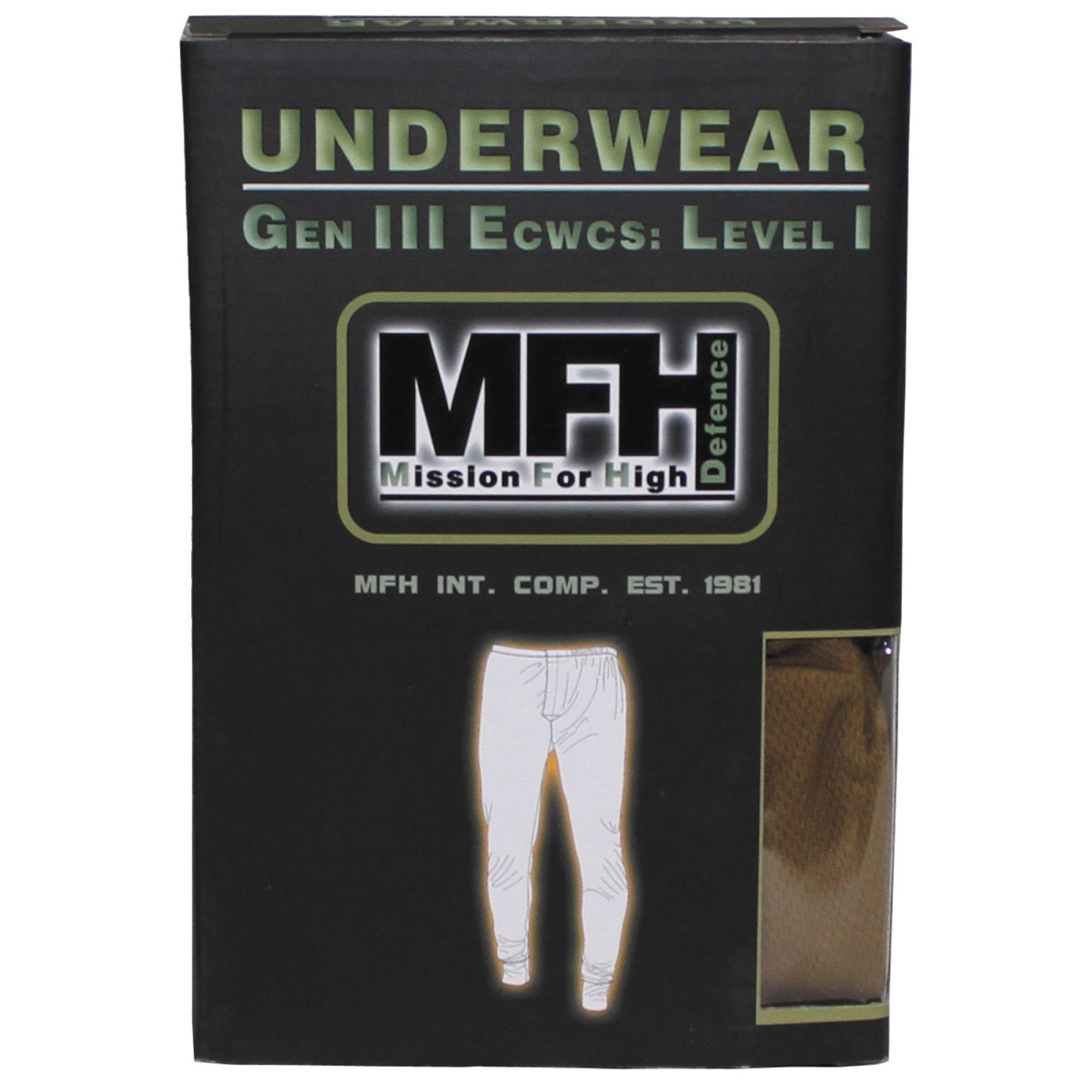 US Unterhose,  Level I, GEN III,  oliv