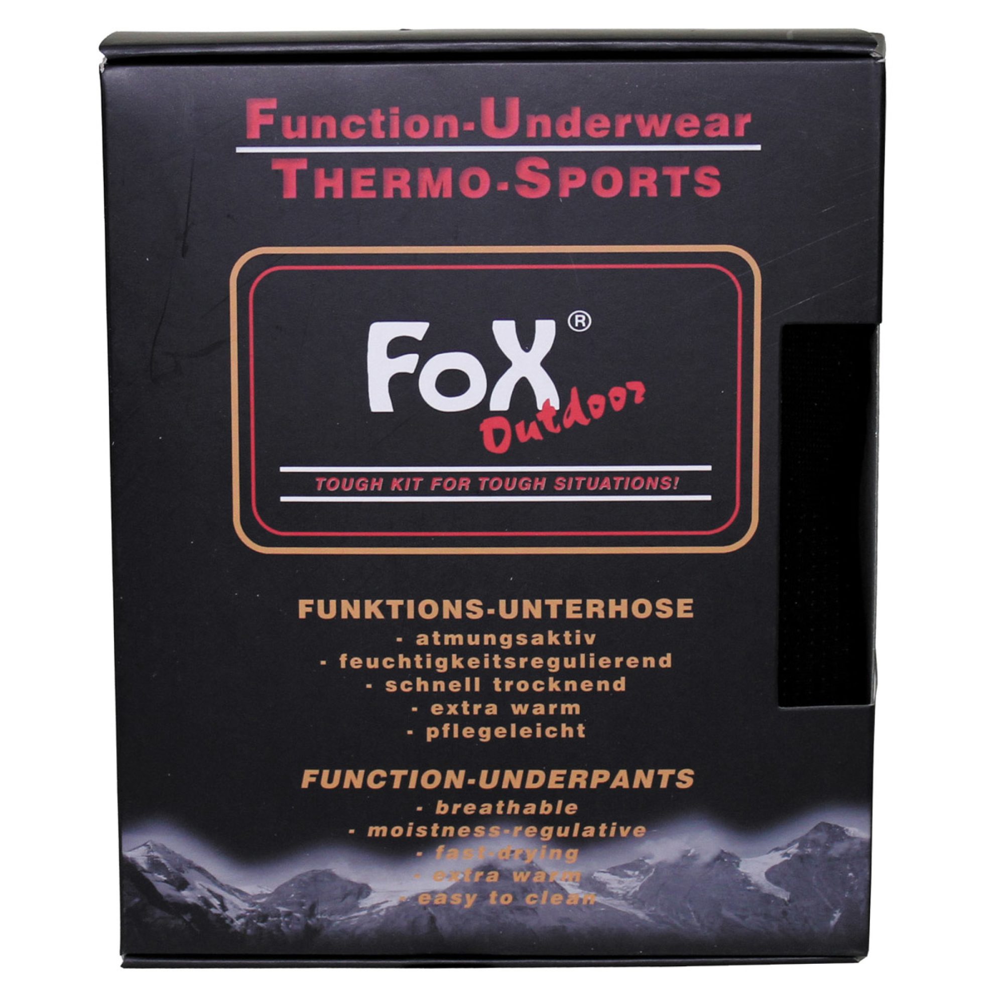 Thermo-Funktions-Unterhose, lang,  schwarz