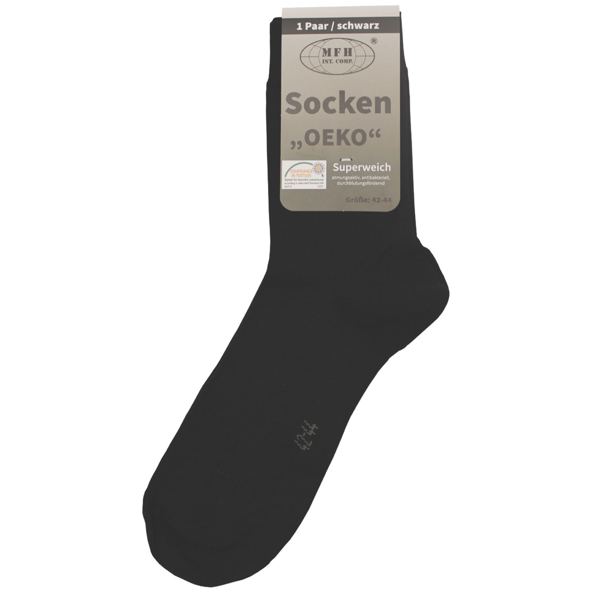 Socken,  „Oeko“,  schwarz