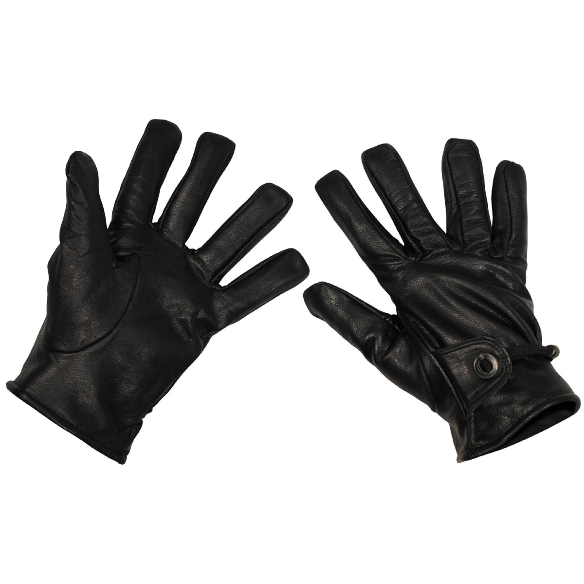 Western-Fingerhandschuhe, Leder,  schwarz