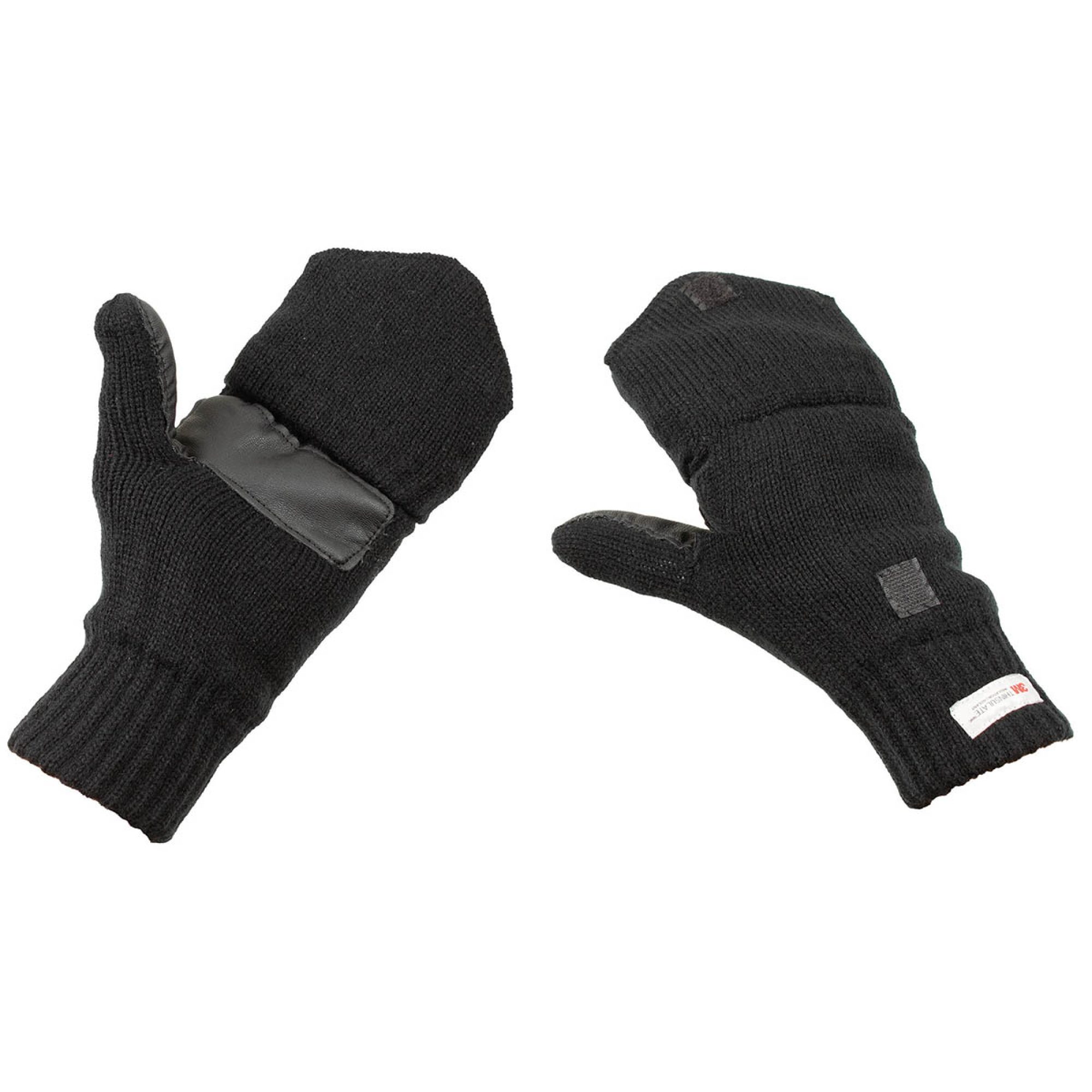 Strick-Faust-Fingerhandschuhe, schwarz,  3M™ Thinsulate™