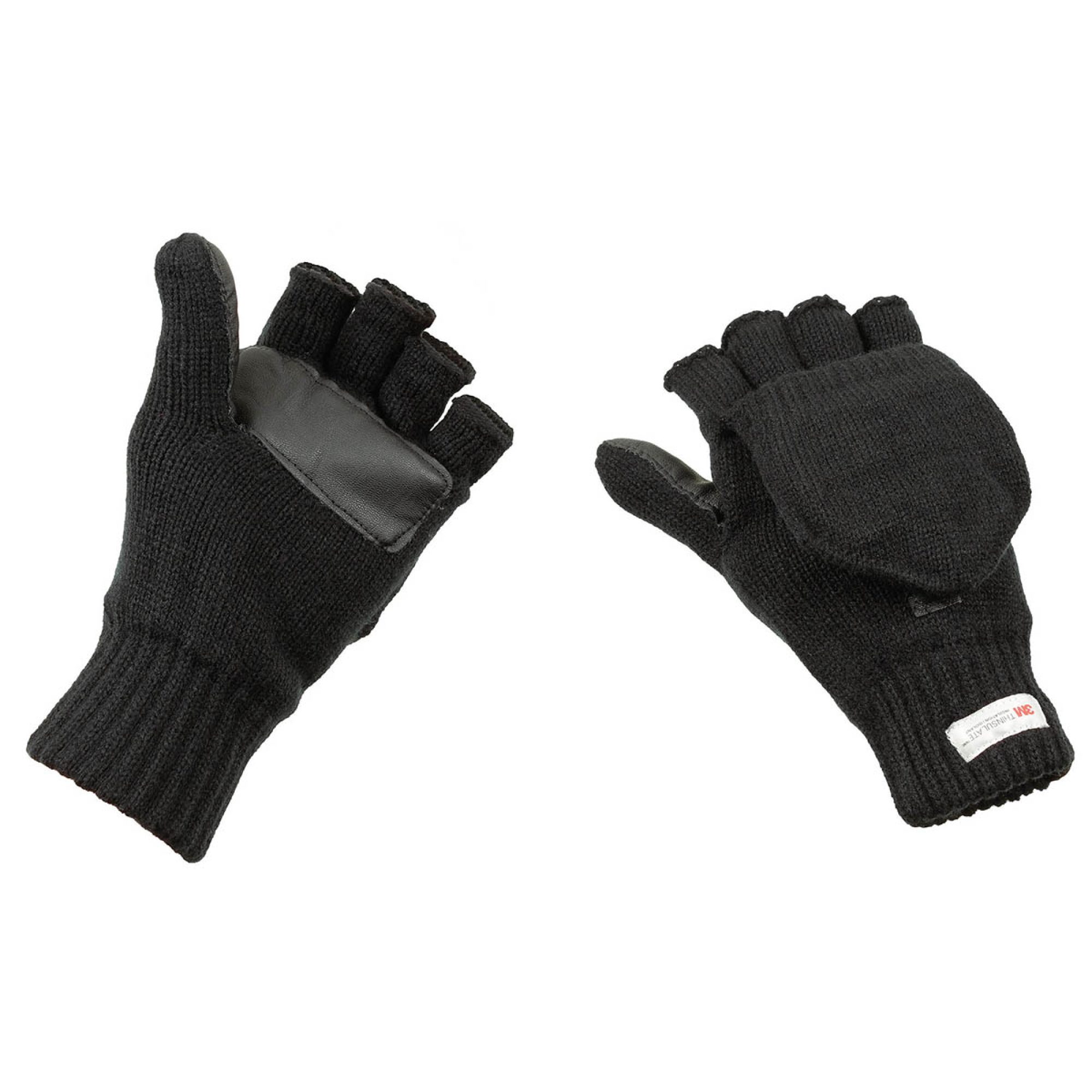 Strick-Faust-Fingerhandschuhe, schwarz,  3M™ Thinsulate™