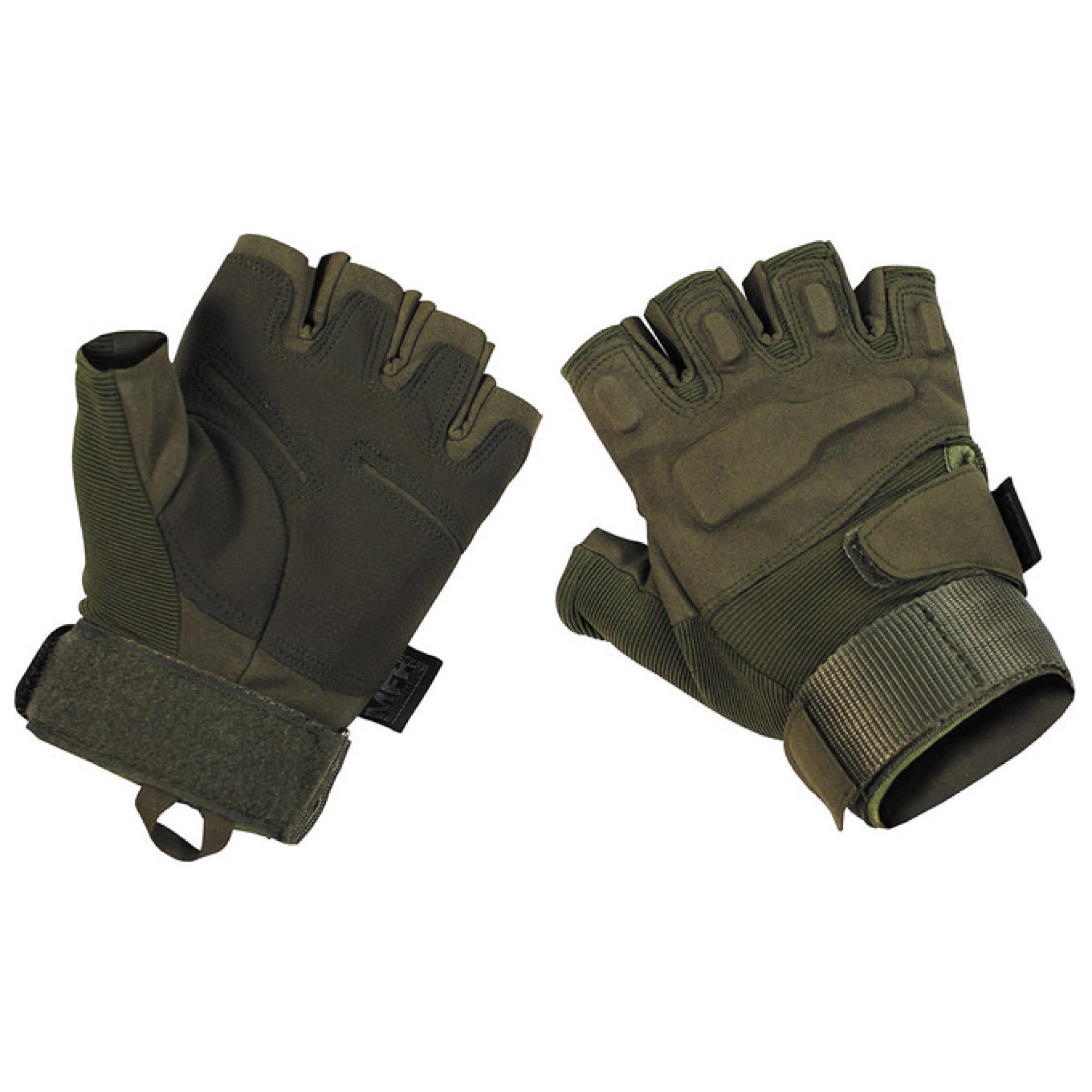 Tactical Handschuhe, „Pro“, ohne Finger,  oliv