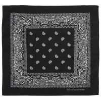 Bandana,  schwarz-weiß, ca. 55 x 55 cm,  Baumwolle
