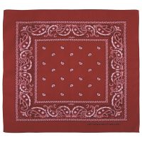 Bandana,  burgund-schwarz, ca. 55 x 55 cm,  Baumwolle