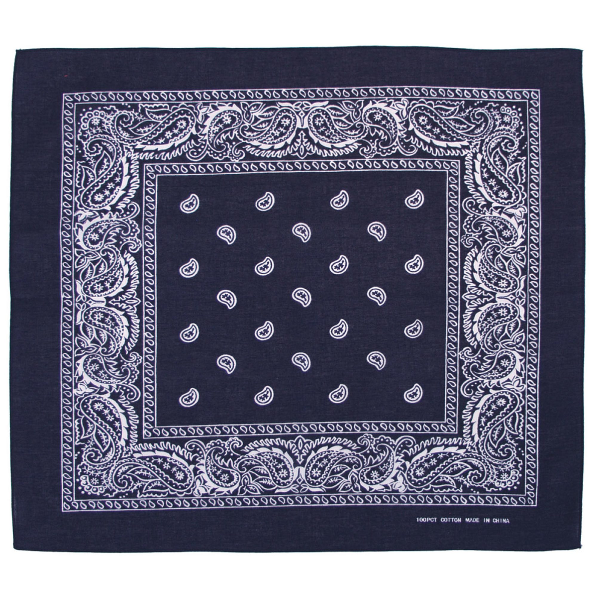 Bandana,  navyblau-weiß, ca. 55 x 55 cm,  Baumwolle