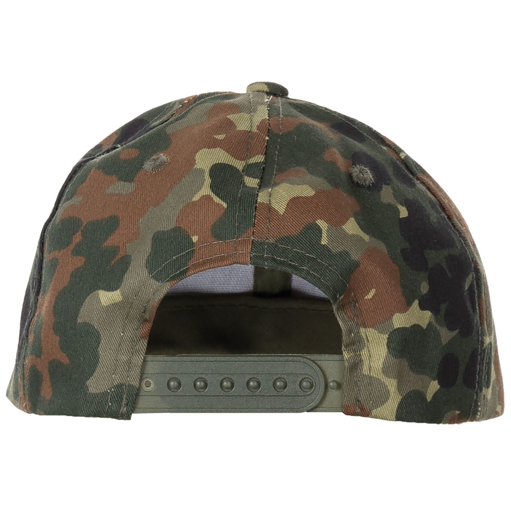 Kinder BB Cap,  mit Schild, größenverstellbar,  flecktarn