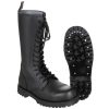 Stiefel,  14-Loch, "Pure Trash", schwarz,  Stahlkappe,  Schrauben