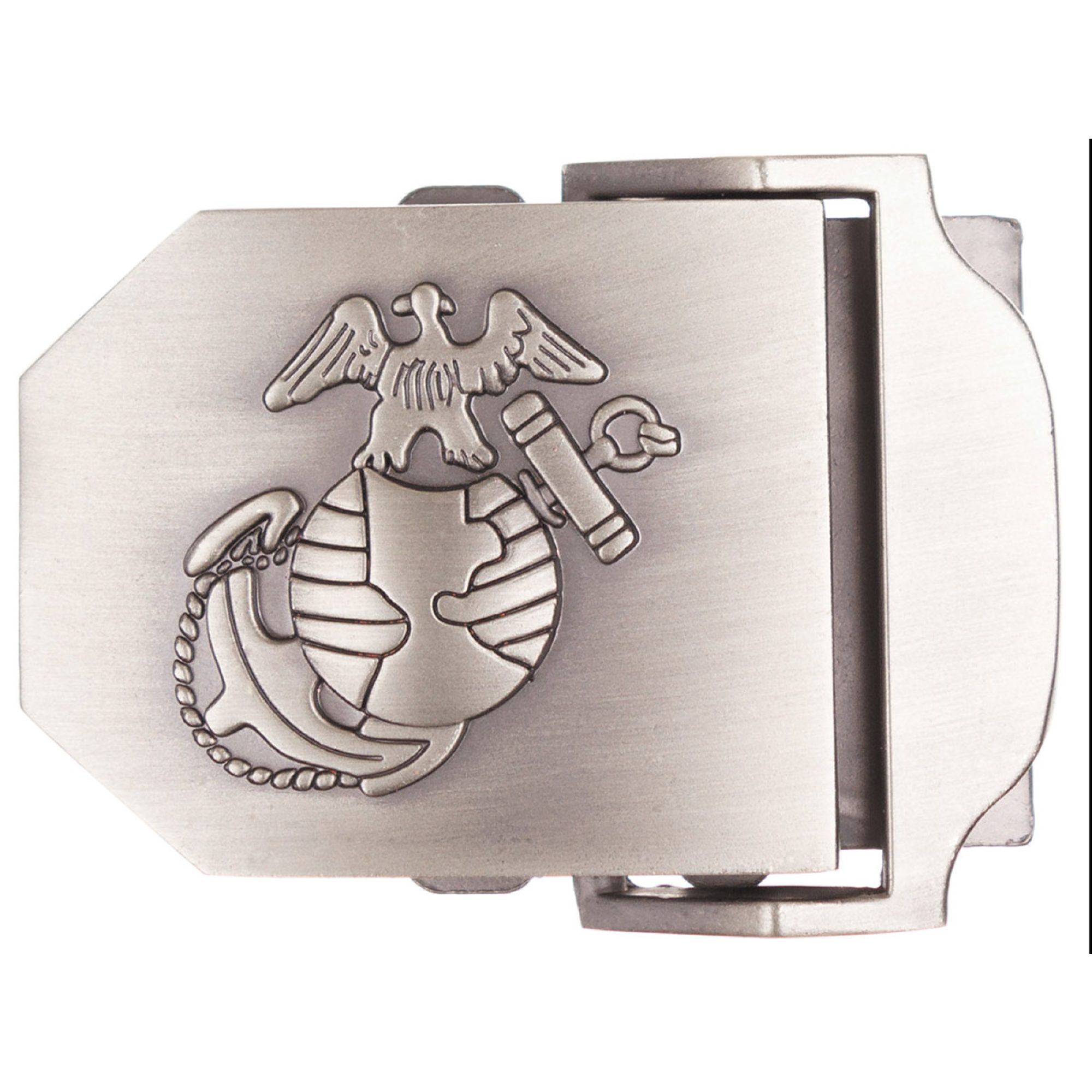 USMC Gürtelschloss,  silber, Metall,  ca. 4 cm