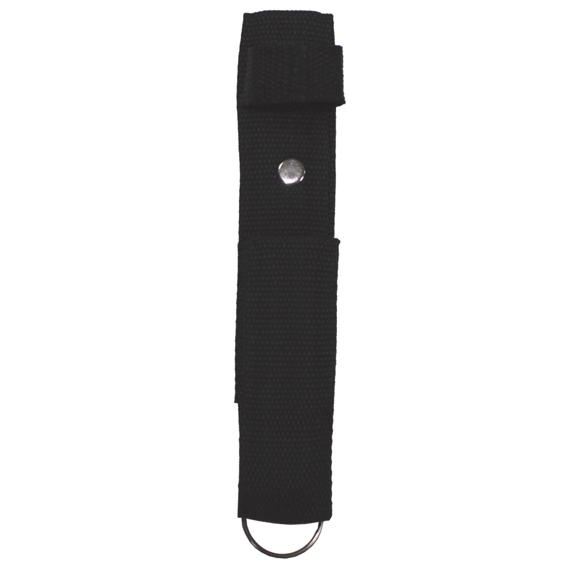 Schlagstockhalter,  schwarz, mit Ring