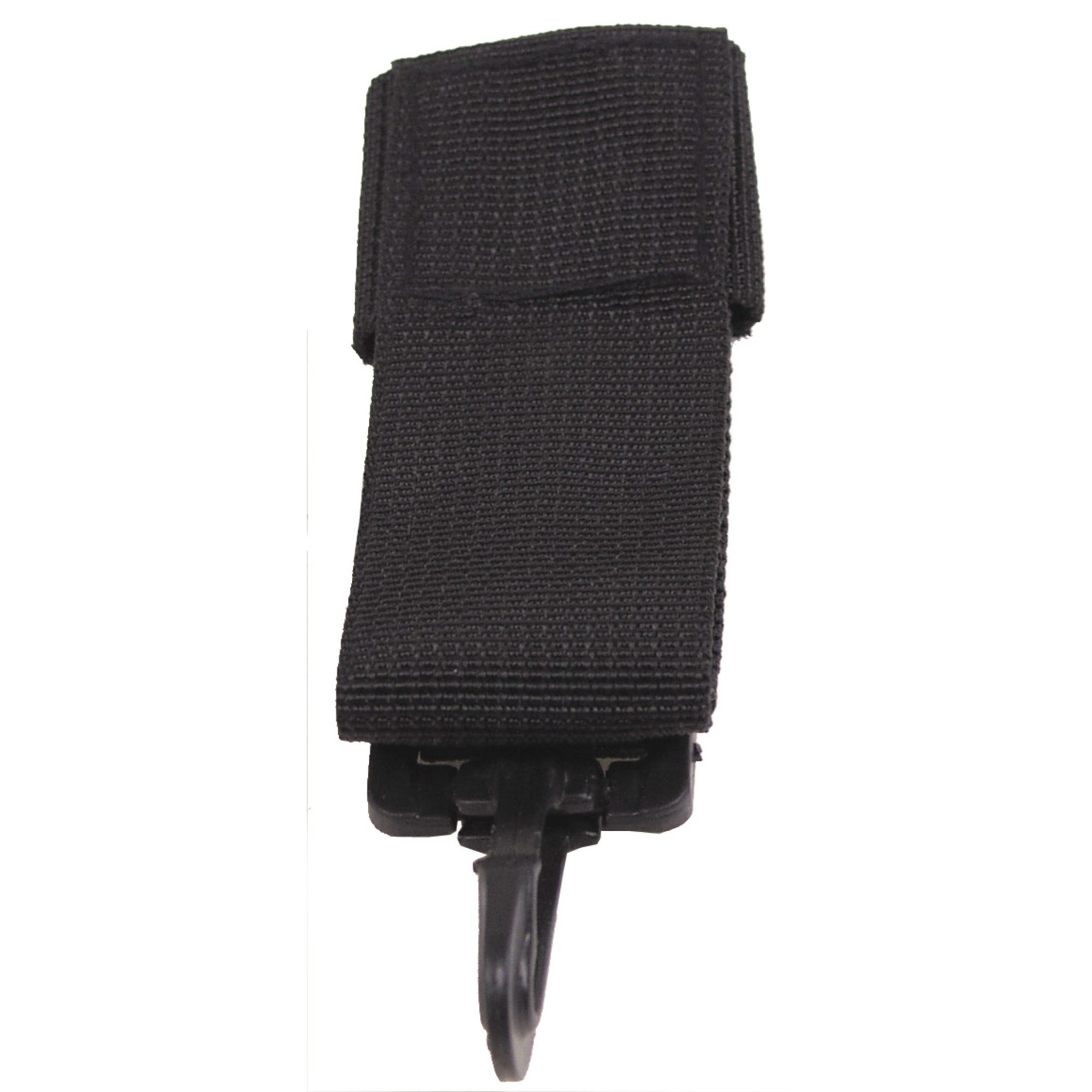 Schlüsselanhänger, schwarz,  PVC-Haken
