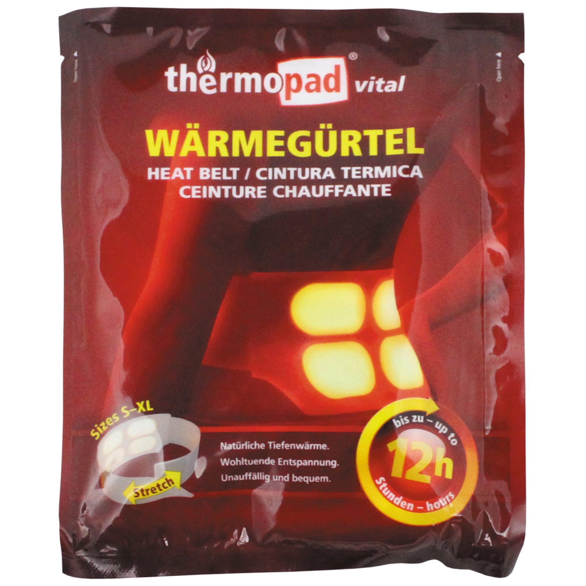 Wärmegürtel,  „Thermopad“, 3er Pack,  Einmalgebrauch