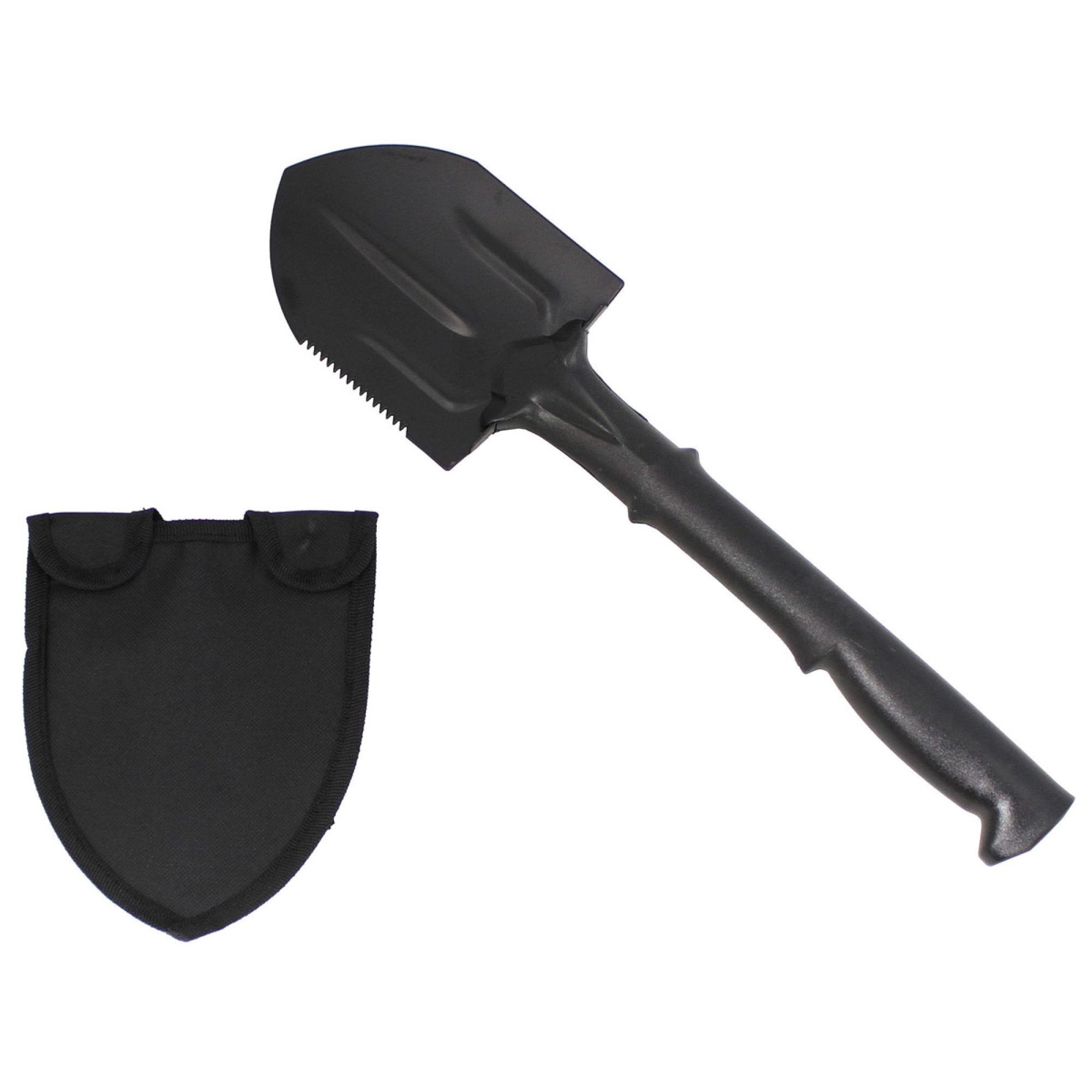 Feldspaten,  Nylonstiel, schwarz