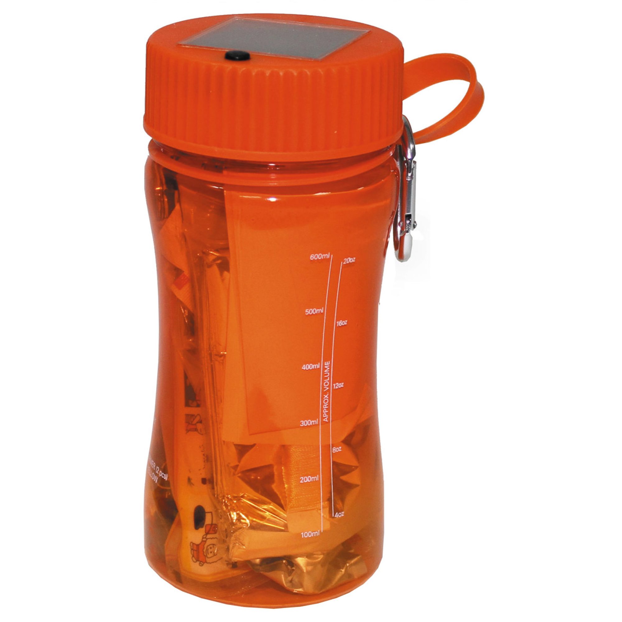 Überlebensset,  "Extreme", 34-teilig,  orange-transparent