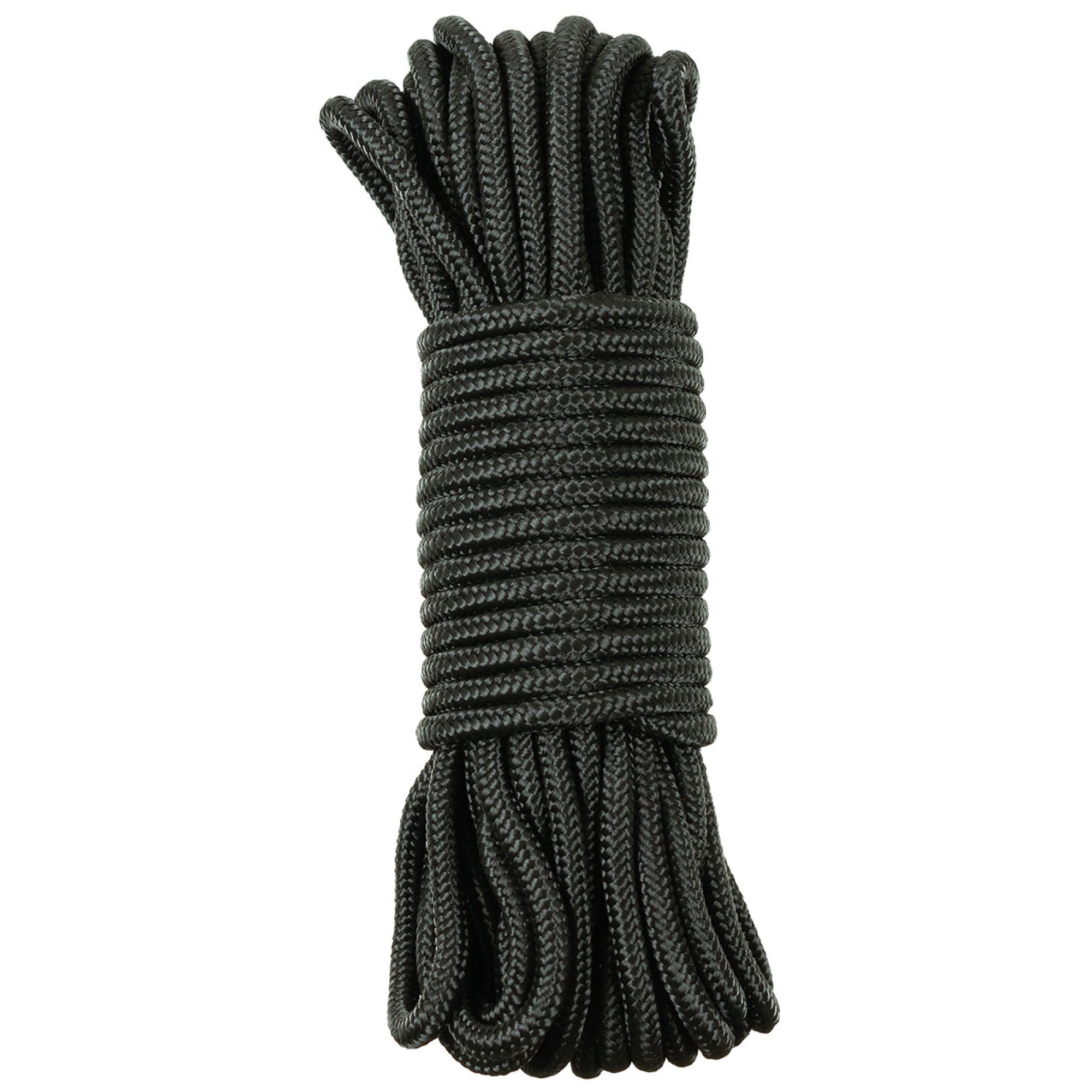 Seil,  schwarz,  9 mm,  15 Meter