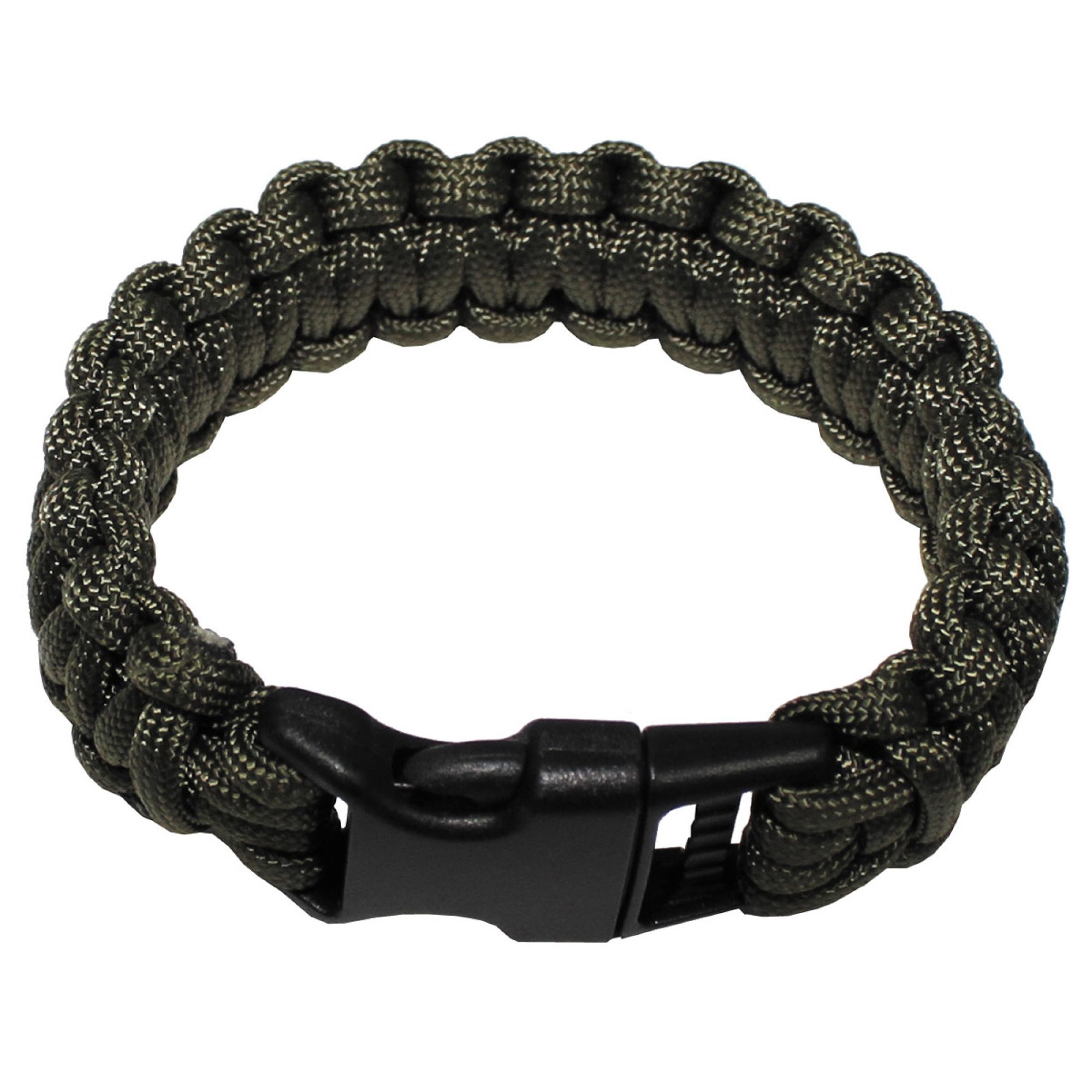 Armband,  „Parachute Cord“, oliv,  Breite ca. 2, 3 cm