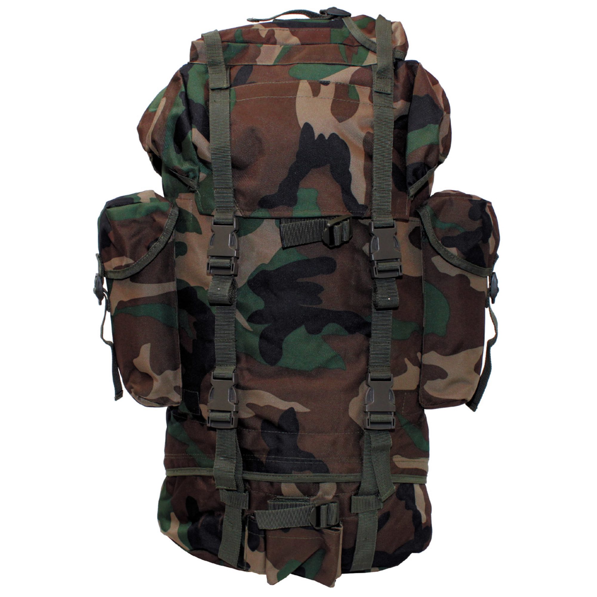 BW Kampfrucksack,  65 l, Alu-Aussteifung,  woodland