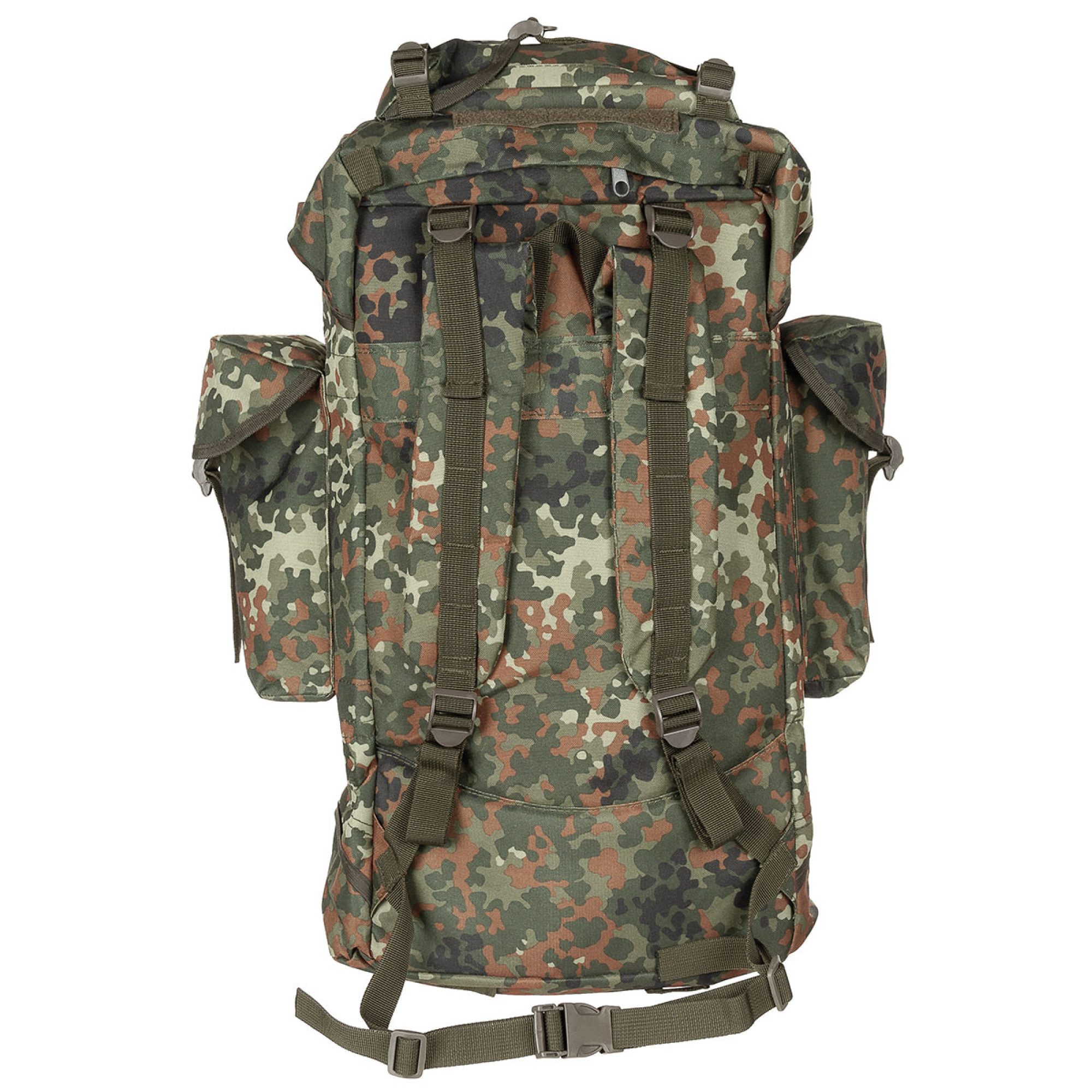 BW Kampfrucksack,  65 l, Alu-Aussteifung,  flecktarn