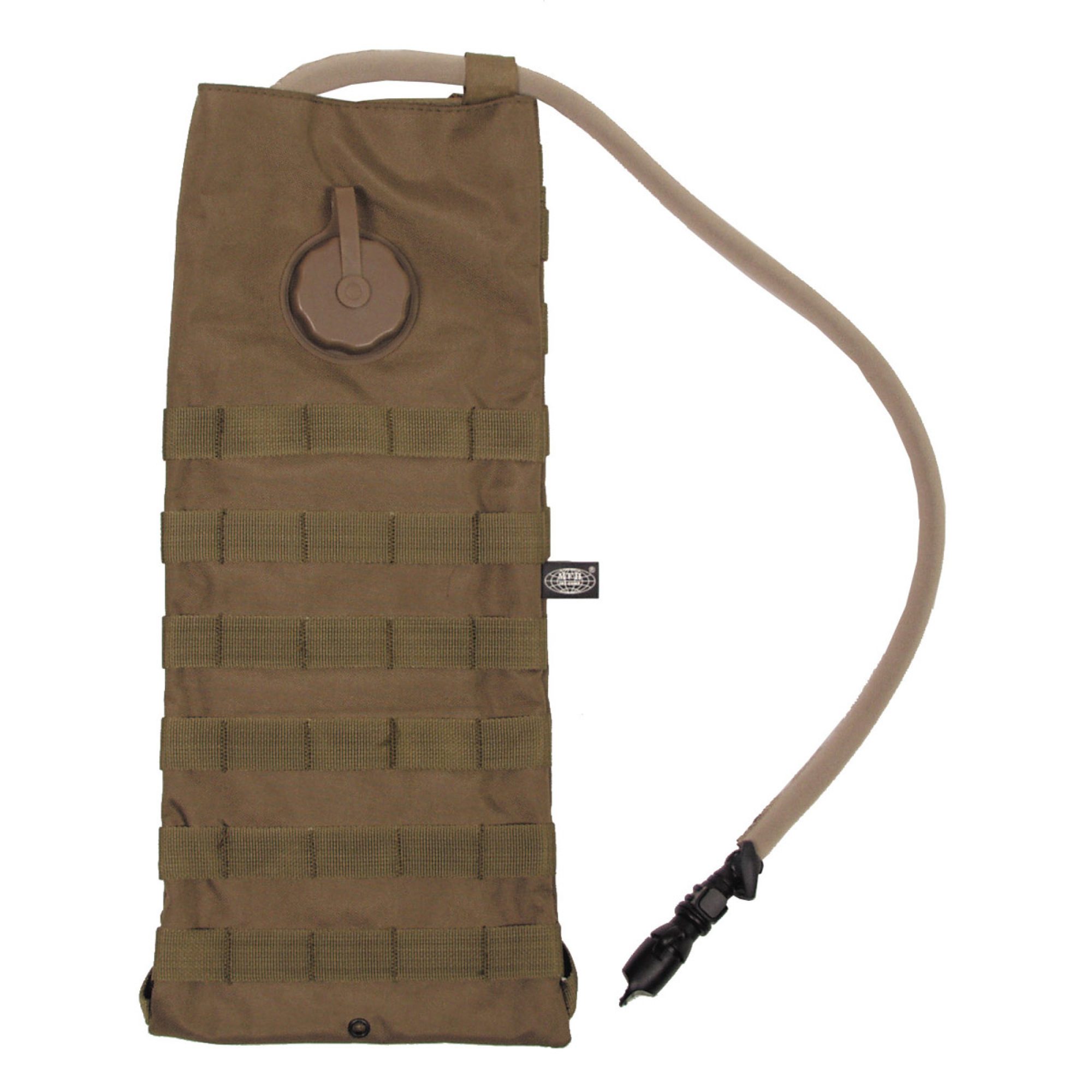 Trinksystem,  „MOLLE“,  2, 5 l, mit TPU-Beutel,  coyote tan